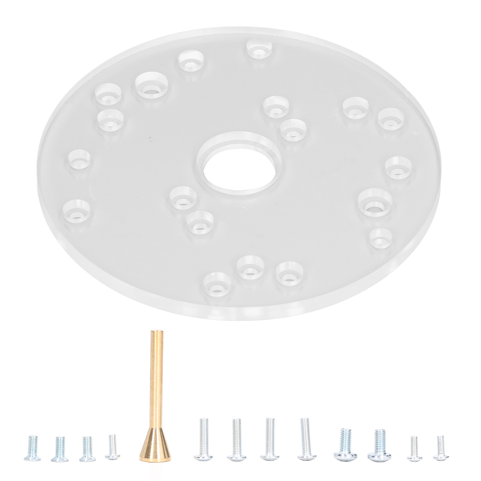 Universelles Acryl-fräsplatten-set Für Bosch 6 1/2 Zoll Oberfräsen Mit Zentrierspindel