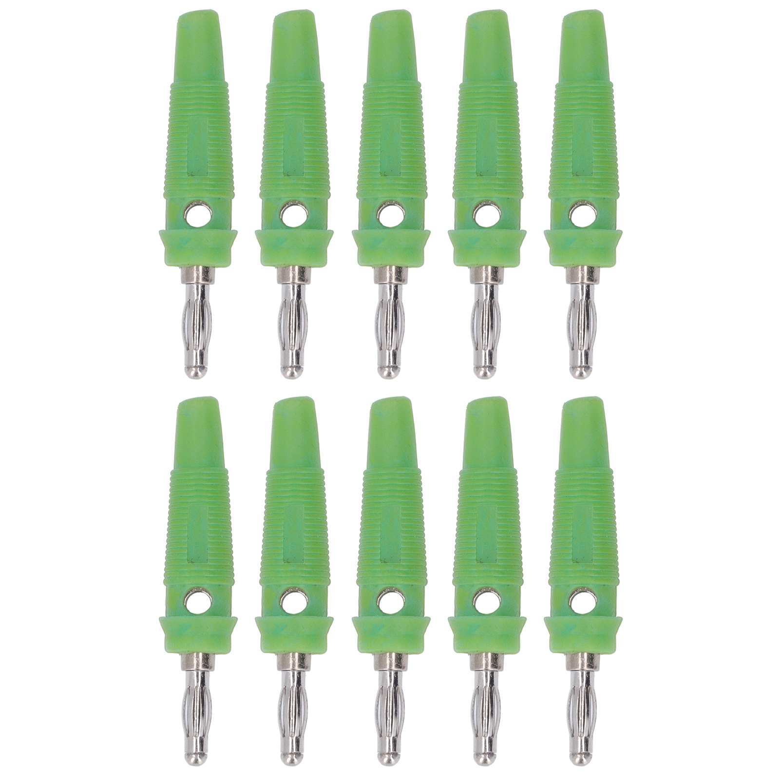 10 Stück 4-mm-bananenstecker Für Schweißgeräte, Ladegeräte, Generatoren, Grün