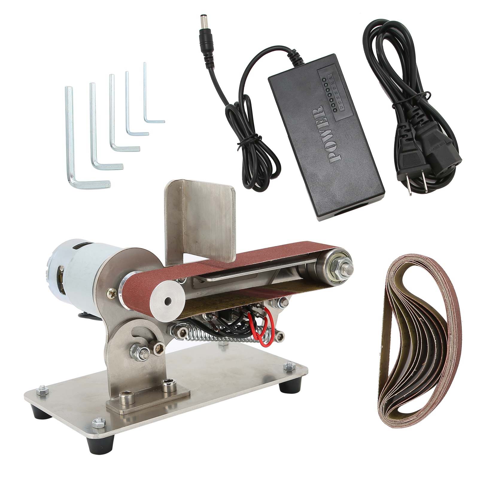 Mini-elektrobandschleifer, Verstellbare Polier- Und Schleifmaschine 100w 775, Für Heimwerker, Us-stecker, 110-240v Wechselstrom.