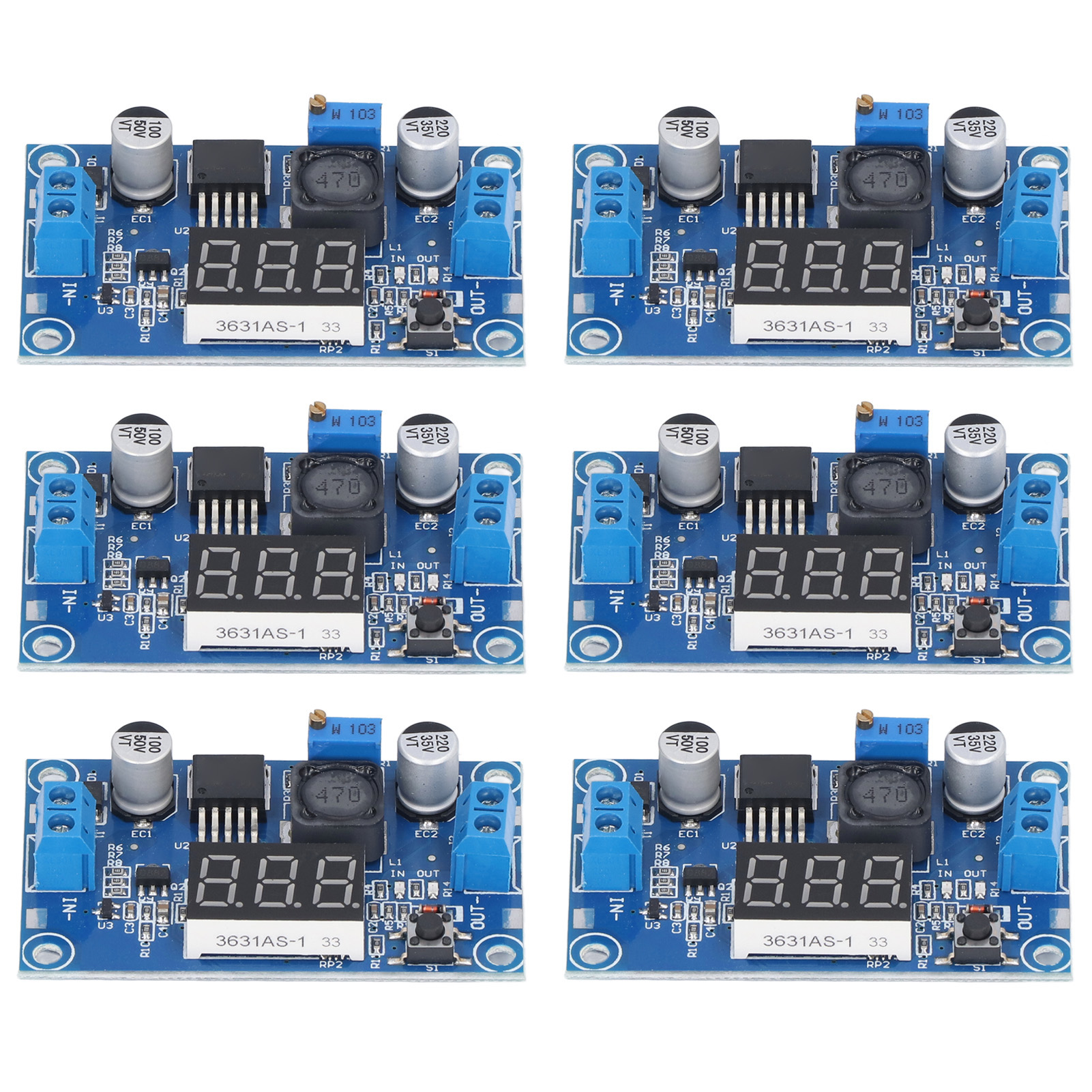 6-teiliger Dc/dc-abwärtswandler, 4–40 V Auf 1,25–37 V Spannungsregler, Elektronische Bauteile