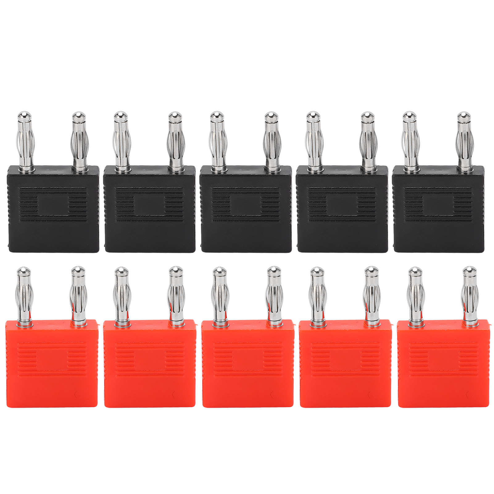 10 Stück 4-mm-doppelreihen-bananenstecker, Hervorragende Elektrische Leitfähigkeit Für Computer Und Audiogeräte
