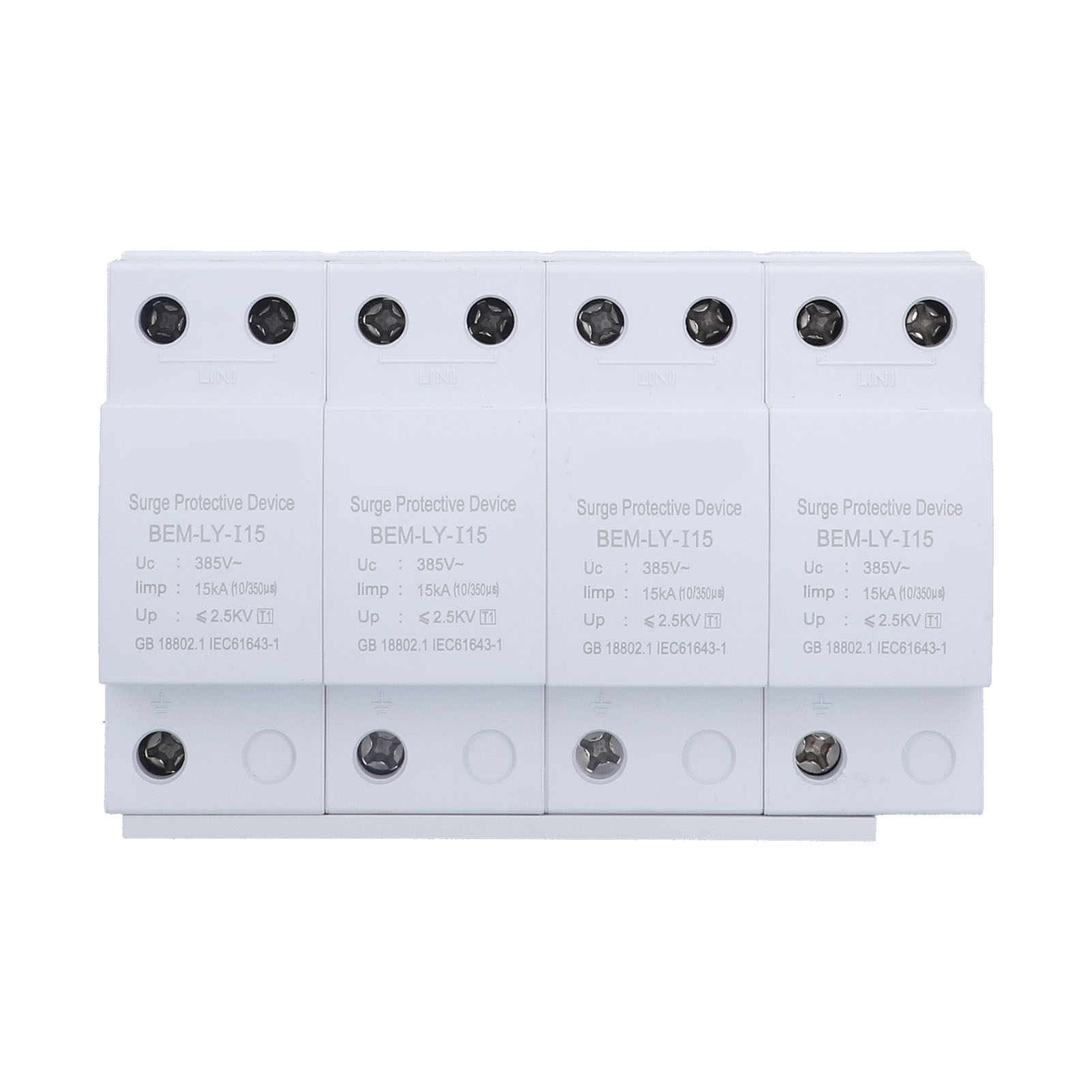 Bemlyi15 4p 15ka Spd Level 1 Überspannungsschutzgerät Für Den Hausgebrauch 220v/385v - Überspannungsschutzgerät