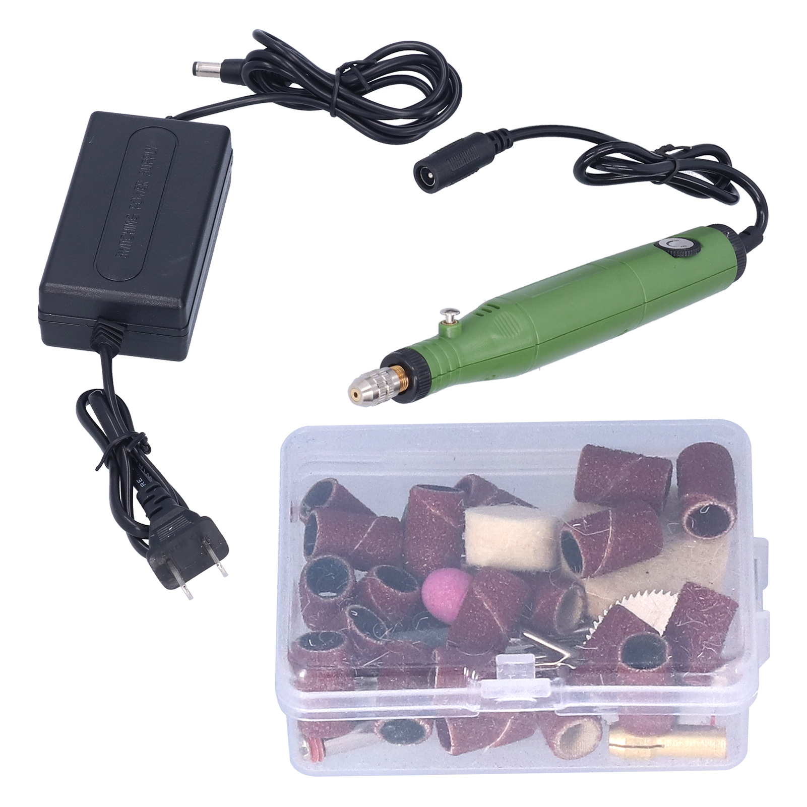Mini-elektroschleifer, Tragbar, 7000–14000 U/min – Polier- Und Gravierwerkzeug-set – 100–240 V, Us-stecker
