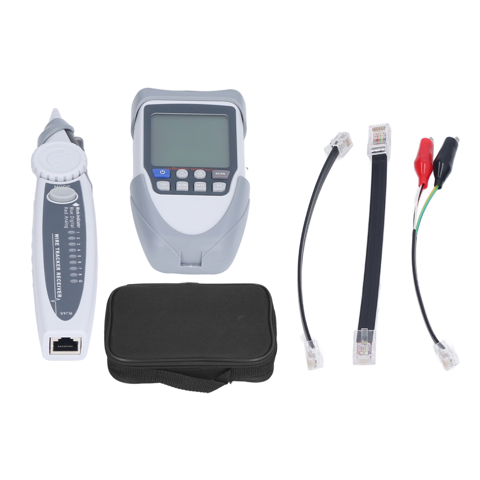 Digitaler Und Analoger Poe-netzwerkkabeltester Mit Lcd-bildschirm