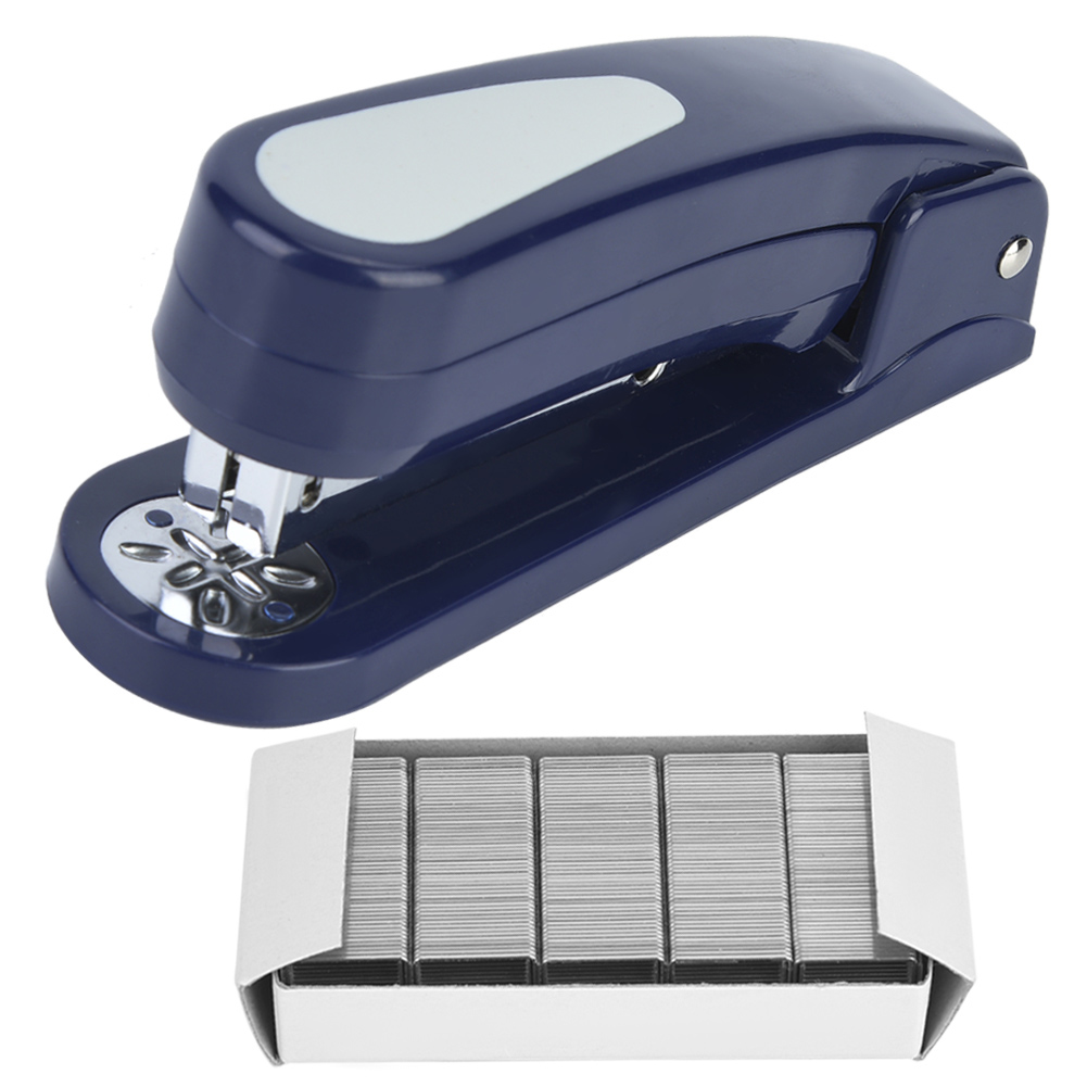 Robuster, Mittelgroßer Rotationshefter, 45-grad-winkel, Kapazität 20 Blatt (blau)