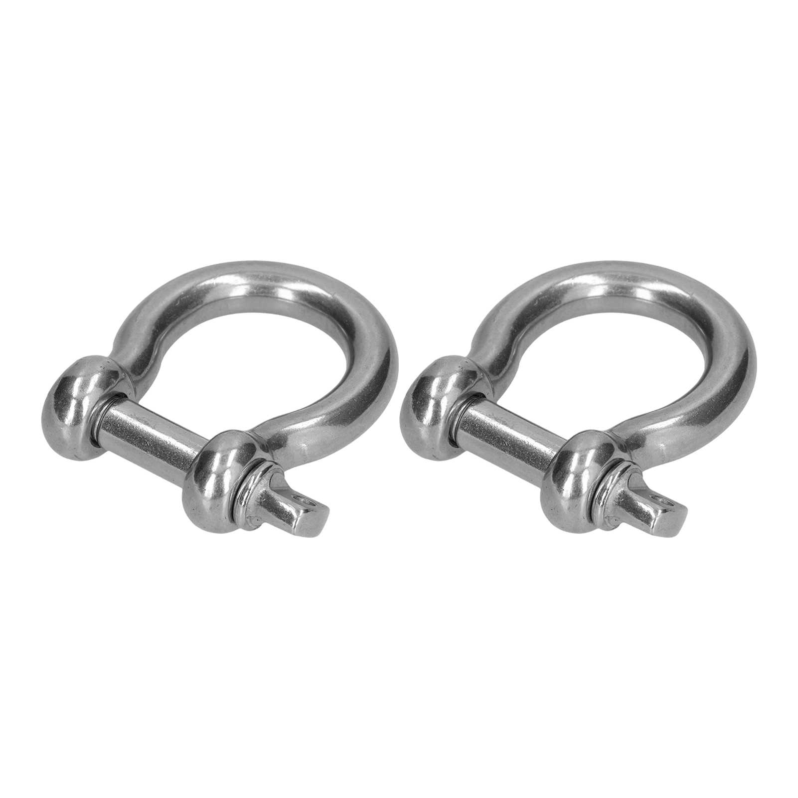 Schraubschäkel Aus Edelstahl 304, D-förmig Für Kabel Und Ketten, Hebezeug, 2 Stück M14