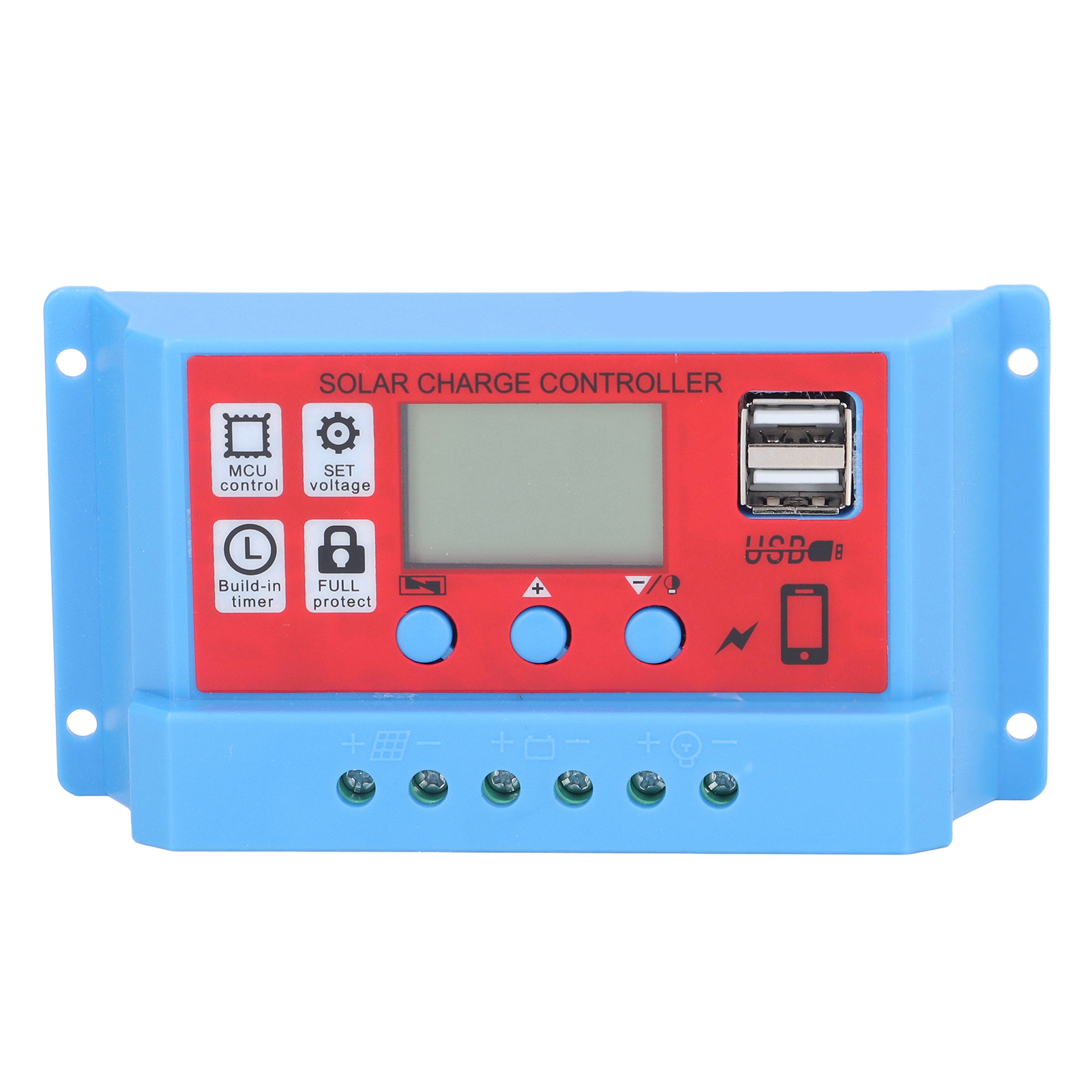 12v/24v 30a Pwm-solarladeregler Mit Lcd-anzeige Für Photovoltaikmodule