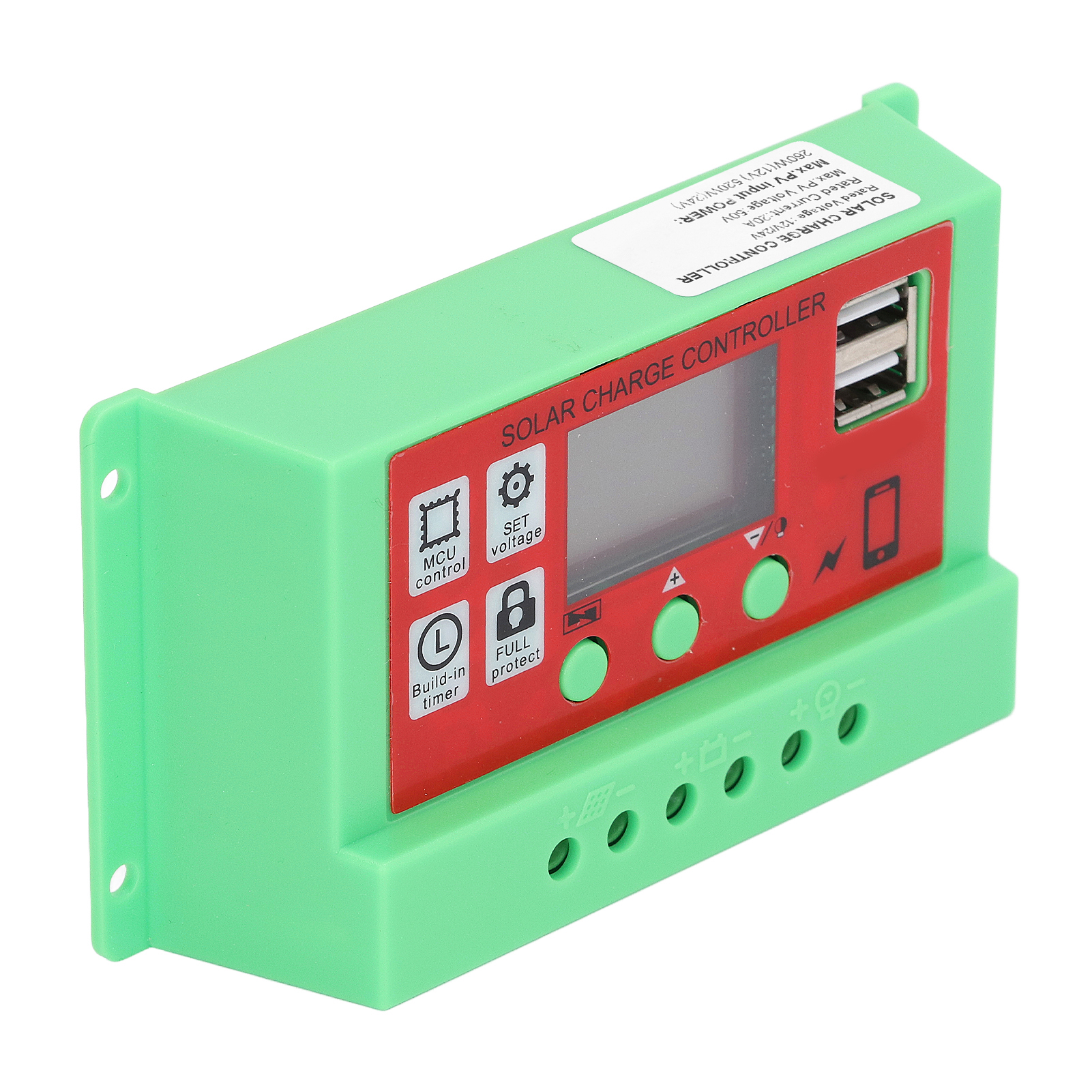 20a Pwm-solar-laderegler Mit Lcd-display Für Smart Home 12v/24v
