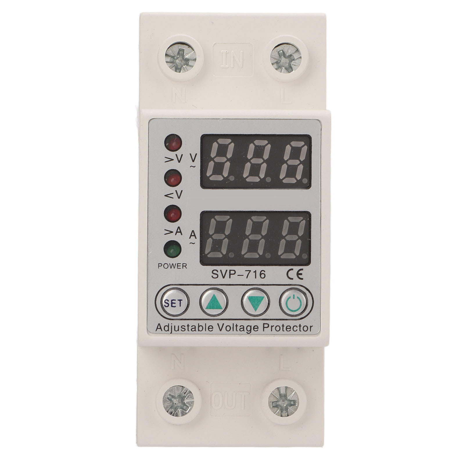 63a Ac220v Selbstrückstellender Intelligenter Leitungsschutzschalter, Überspannungs-/unterspannungsschutz, Einstellbar Mit Verzögerung (1-63a)