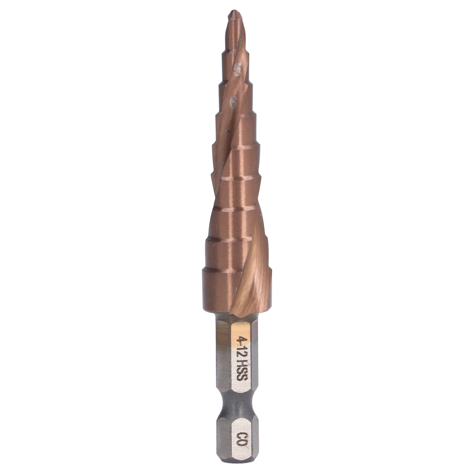 M35-spiralbohrer Aus Kobalt-schnellarbeitsstahl, Sechskantschaft, 9 Größen 4–12 Mm