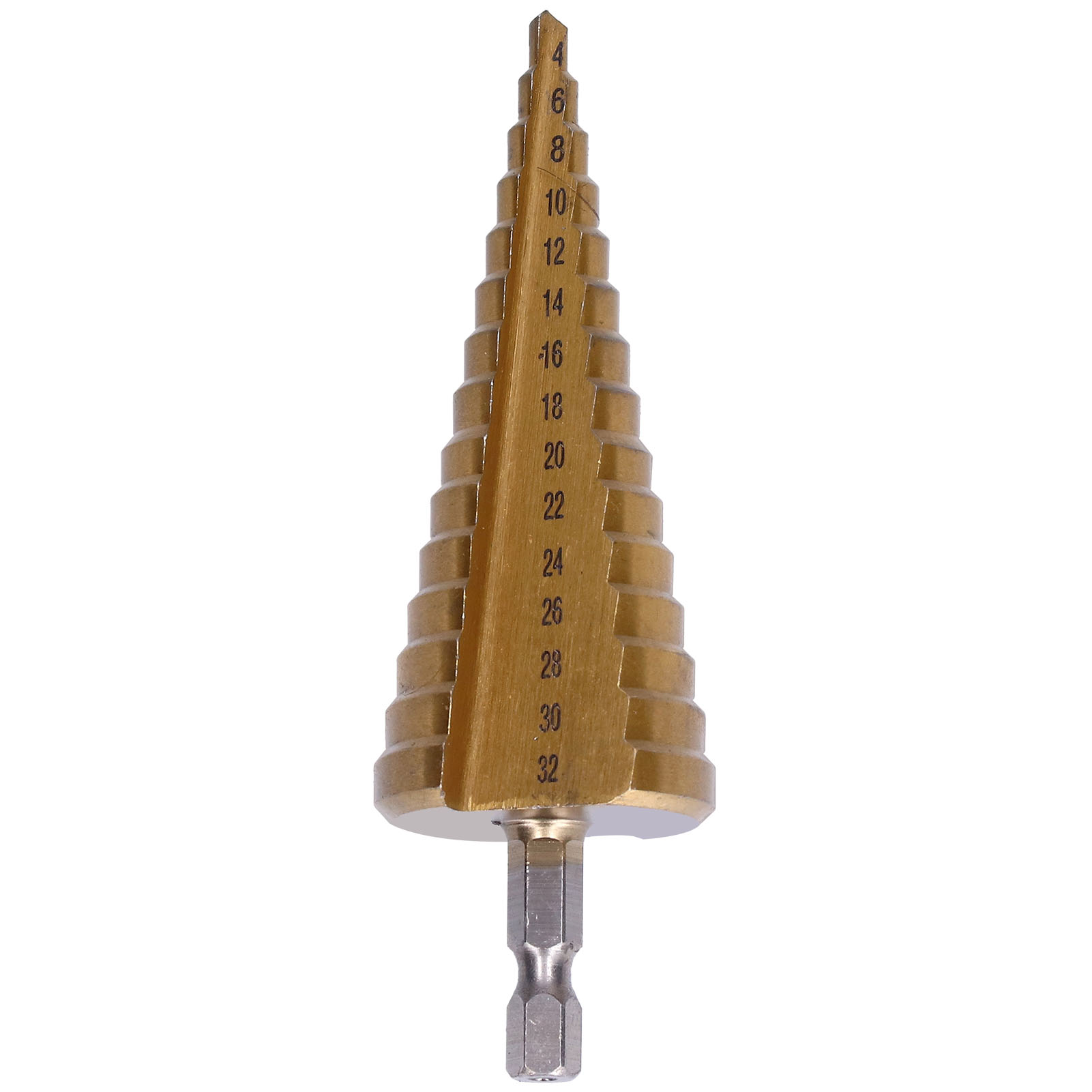 Hss-stufenbohrer Mit Ti-beschichtung, Kegelreibahle Mit Gerader Nut, 1/4"-dreieckschaft