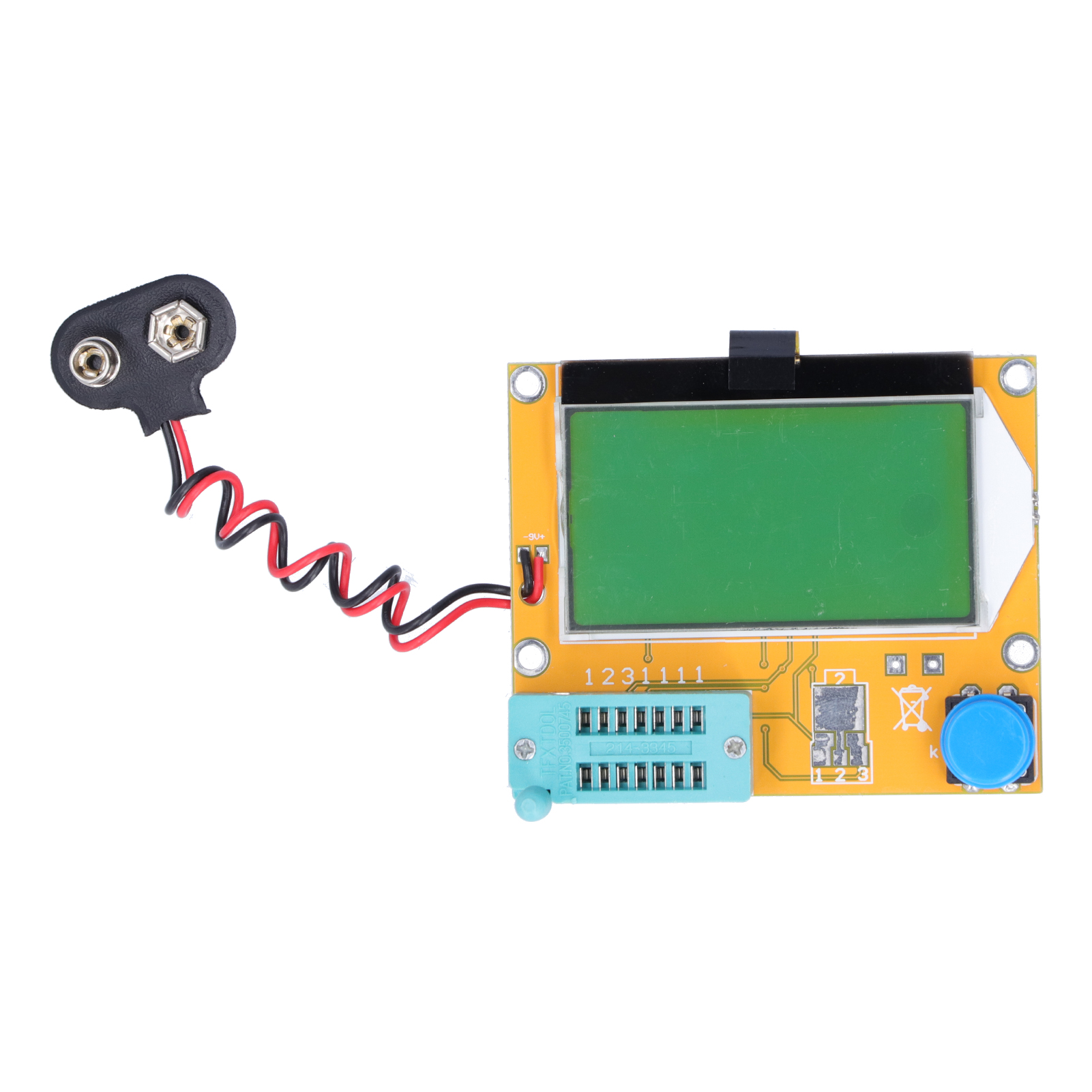 Transistortester Mit Hintergrundbeleuchtetem Lcd-bildschirm, Kapazitätsmessmodul Und Detektor