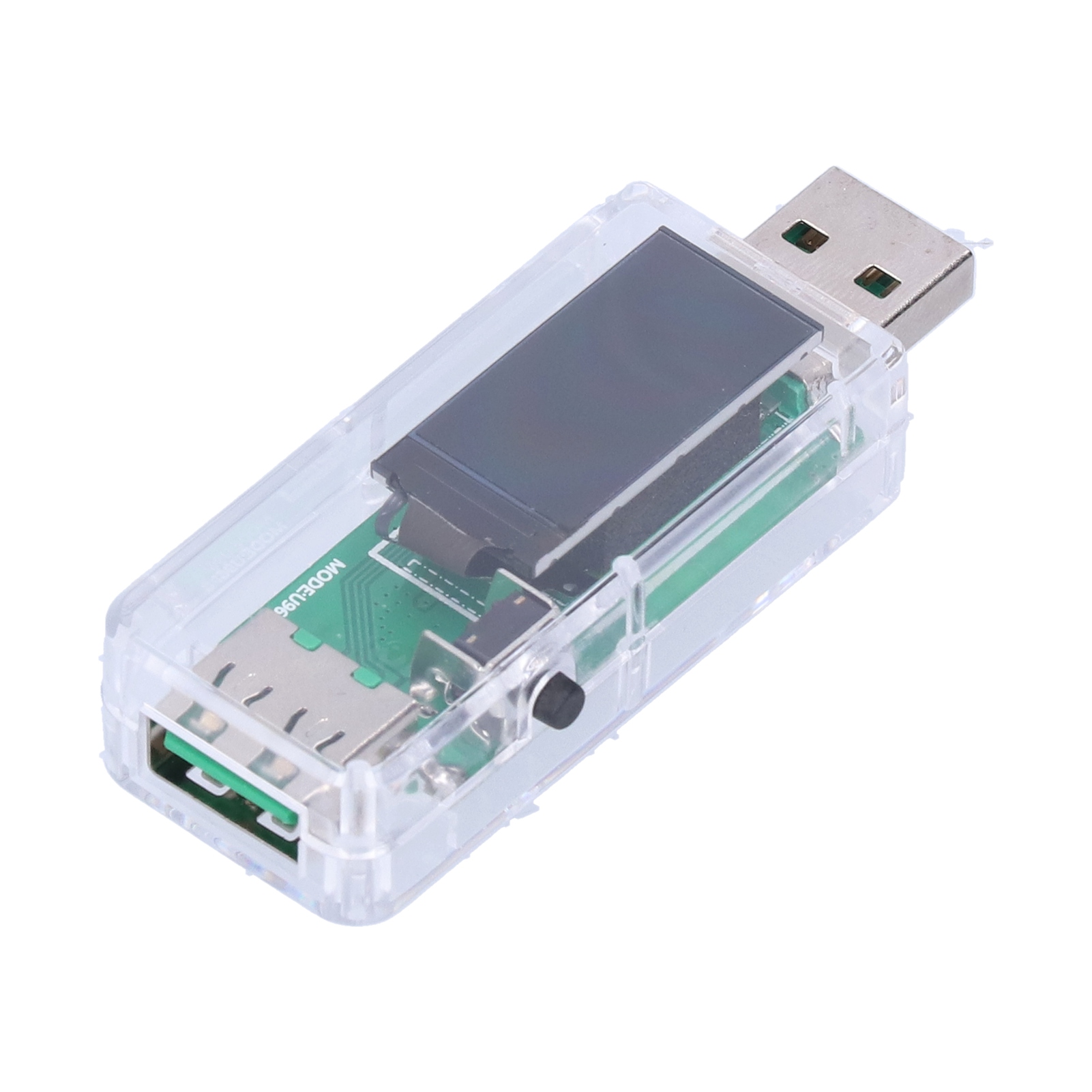 Digitaler Usb-tester Mit Lcd-bildschirm – Ladegerät-detektor Für Android – Transparentes Usb-voltmeter