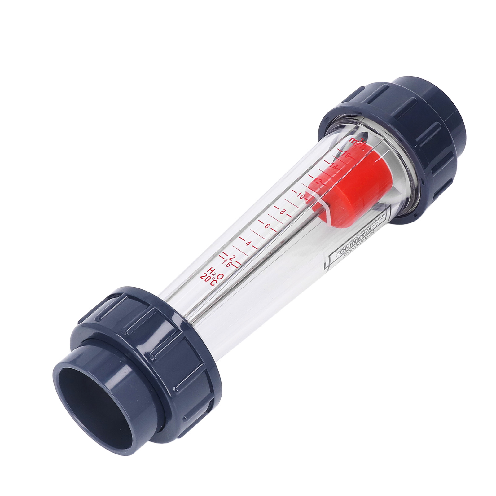 Wasserdurchflussmesser 1,6–16 M³/h Mit Abs-schwimmer Für Kunststoffrohre