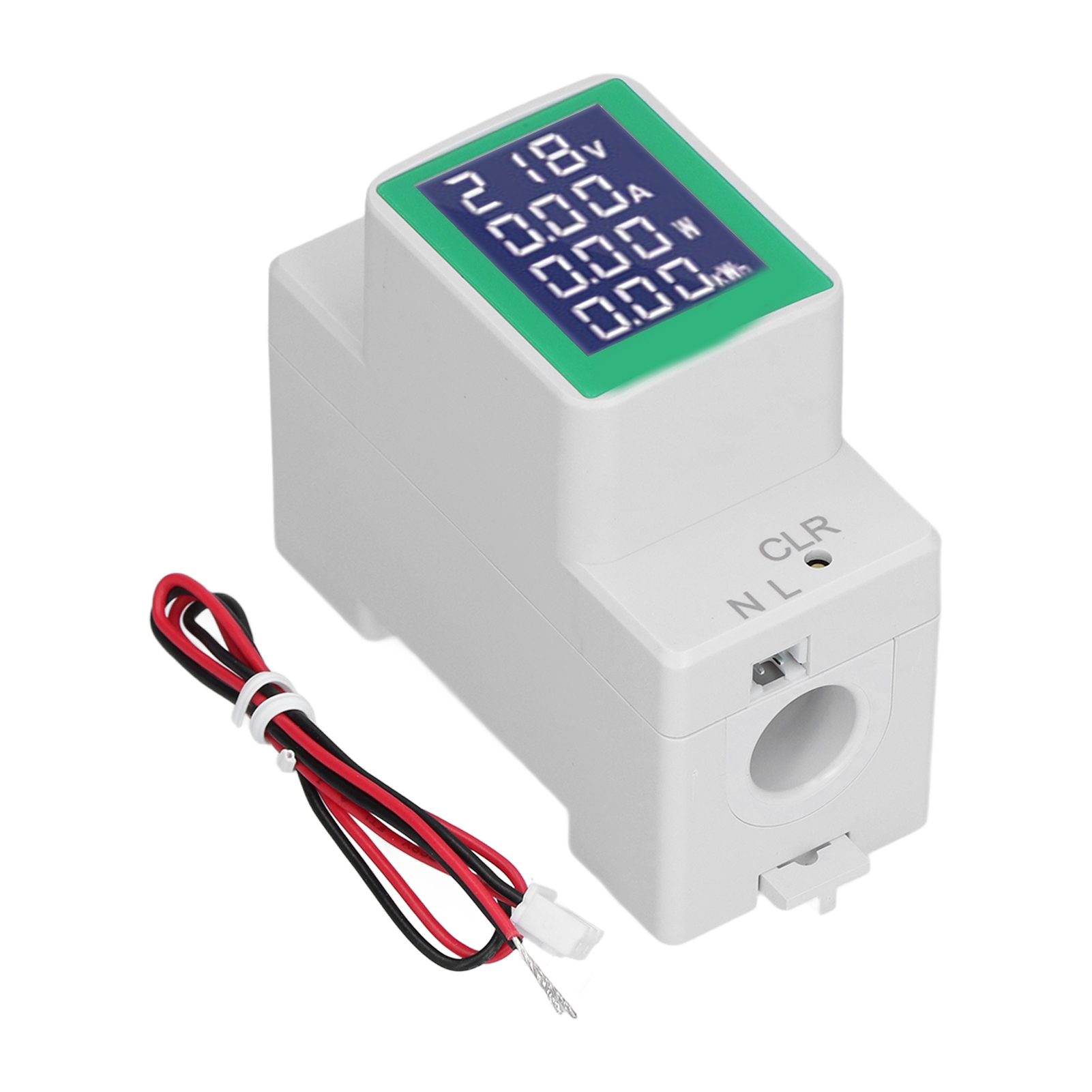 Digitales Din-schienenmessgerät Für Voltmeter, Amperemeter Und Energiemonitor, Wechselstrom 50–300 V, 100 A