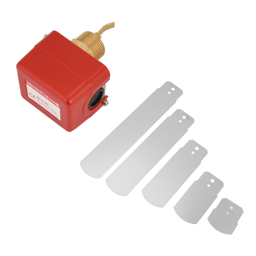 1"-paddel-wasserdurchflussschalter, 6-380 V, Spdt-kontakte, Teilweise Edelstahl, Maximaler Druck 1,0 Mpa