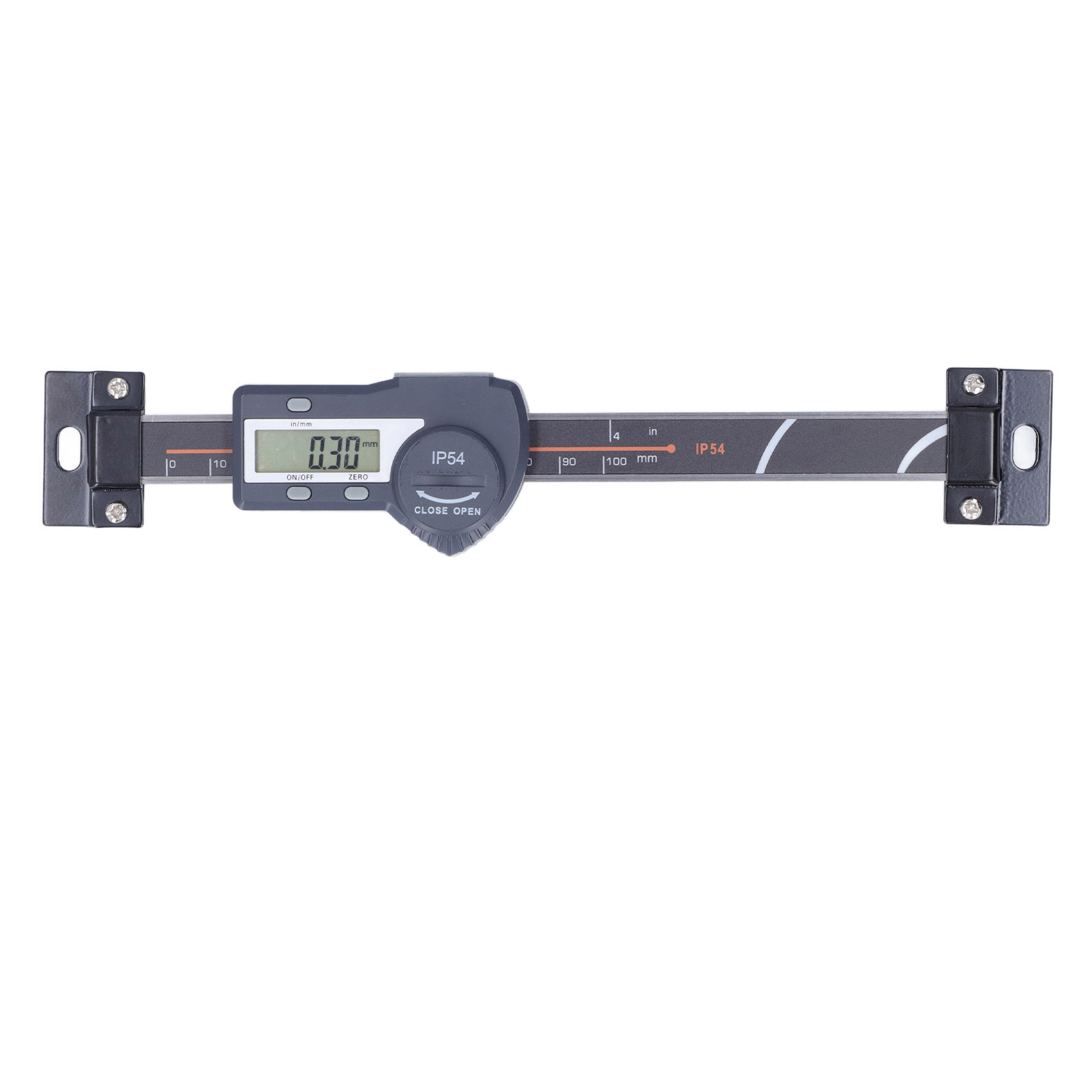 Digitales Nonius-gehäuse (ip54) Mit Lcd-anzeige, Nullstell- Und Datenhaltefunktion, Linearer Skala 0–100 Mm / 0,0–3,9 Zoll
