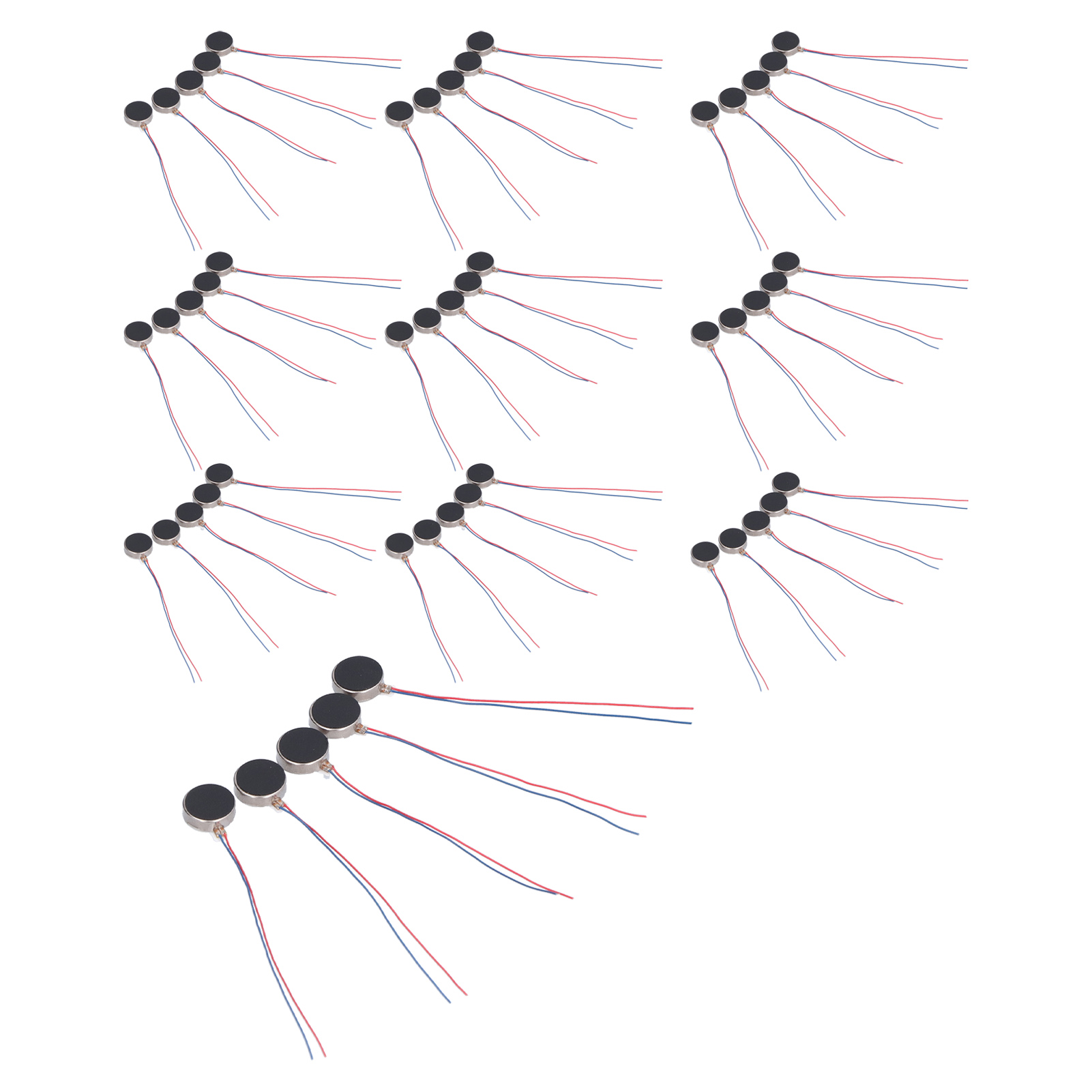 50 Stück Miniatur-vibrationsmotoren 12 Mm × 3,4 Mm, 3 V Dc, Flach, Hochpräzise, Geräuscharm, Für Empfindliche Anwendungen