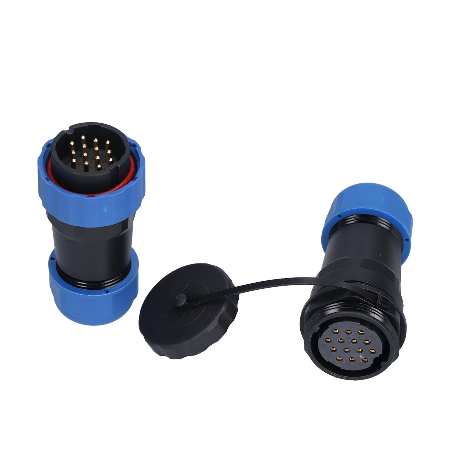 14-poliger Sp28 Ip68 Wasserdichter Luftfahrtstecker, Oxidationsbeständiges Pa66 Pa6