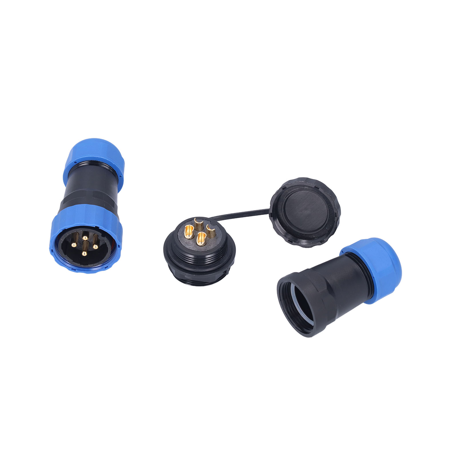 Sp28 Luftfahrtstecker, Docking-typ, 45 A Hochstrom, Ip68 Wasserdicht, 4-poliger Stecker