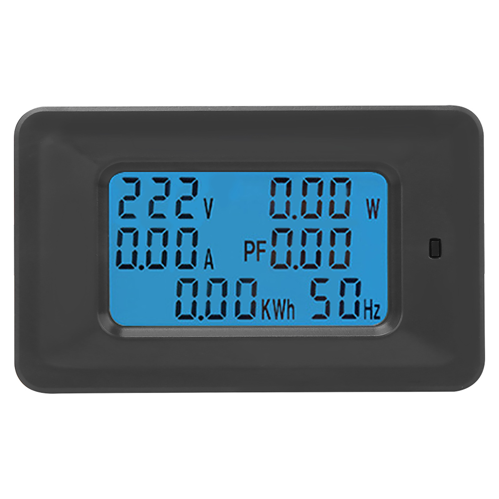 6-in-1-wechselstrommultimeter: Misst Spannung 110–250 V, Stromstärke 20 A, Leistungsfaktor, Kwh, Frequenz