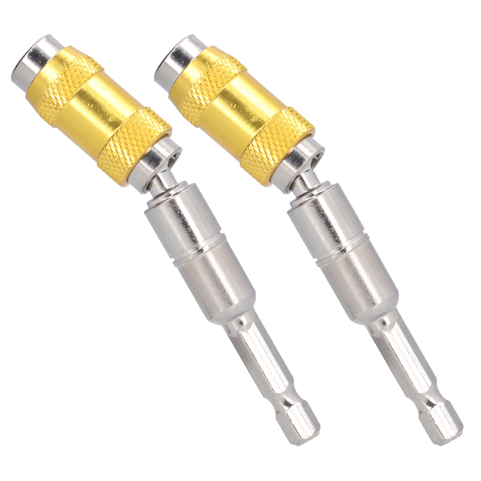 2-teiliges Magnetisches Bithalter-set Aus Chrom-vanadium-stahl Für Bohrmaschinen, 1/4" 89 Mm Schnellwechselbit