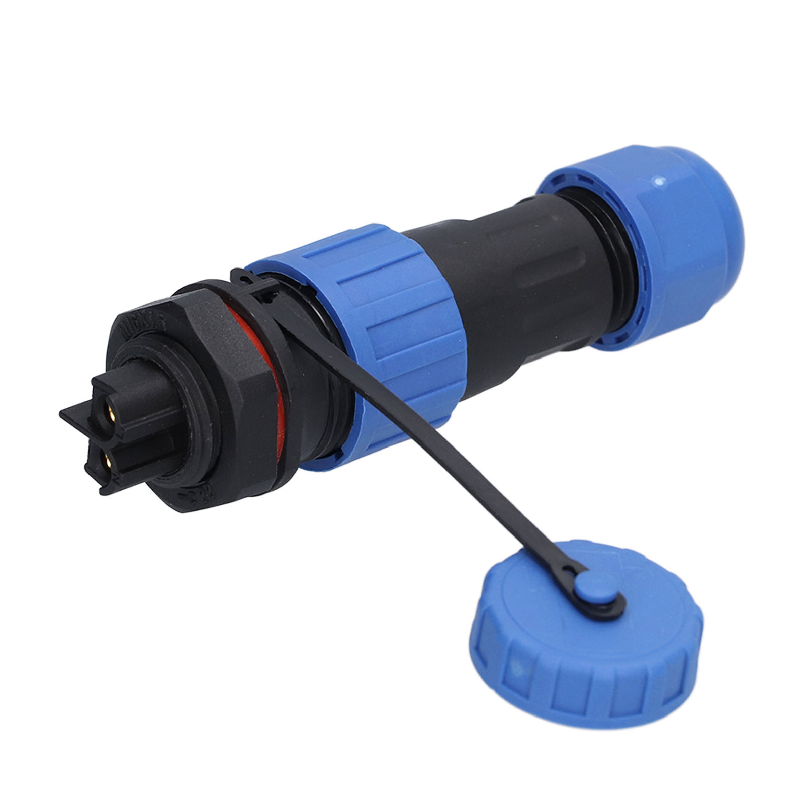 Ip68 Lp16 Luftfahrtkabelstecker, 2-polig, 250 V, 20 A, Stecker/buchse, Wasserdicht