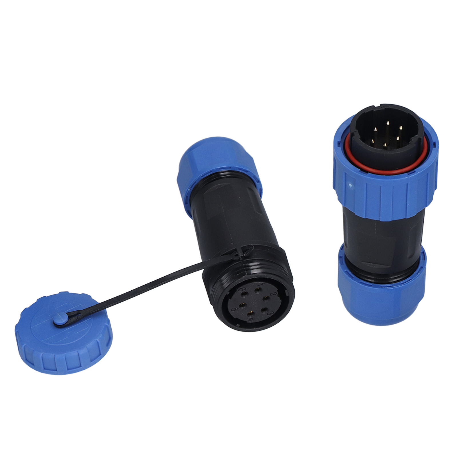 6- Bis 7-poliger Ip68-wasserdichter Luftfahrtstecker, Hochflexibles Pa66/pa6-kabel, Robuster Luftfahrtstecker
