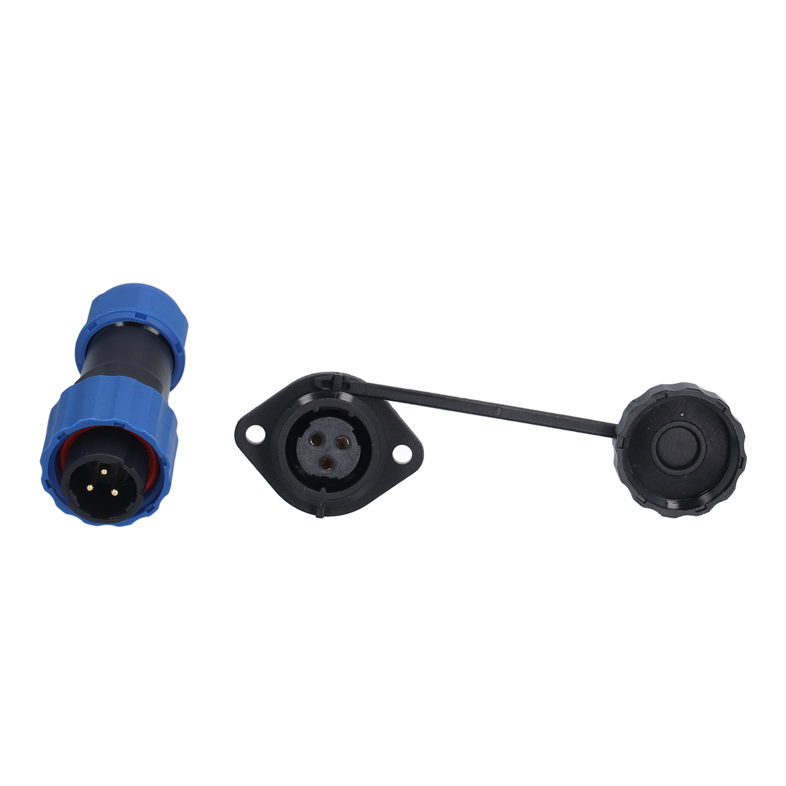 Ip68 Wasserdichter Luftfahrt-stecker (männlich/weiblich), 3-polig, 380 V, 10 A, Sp16 Flanschdichtung