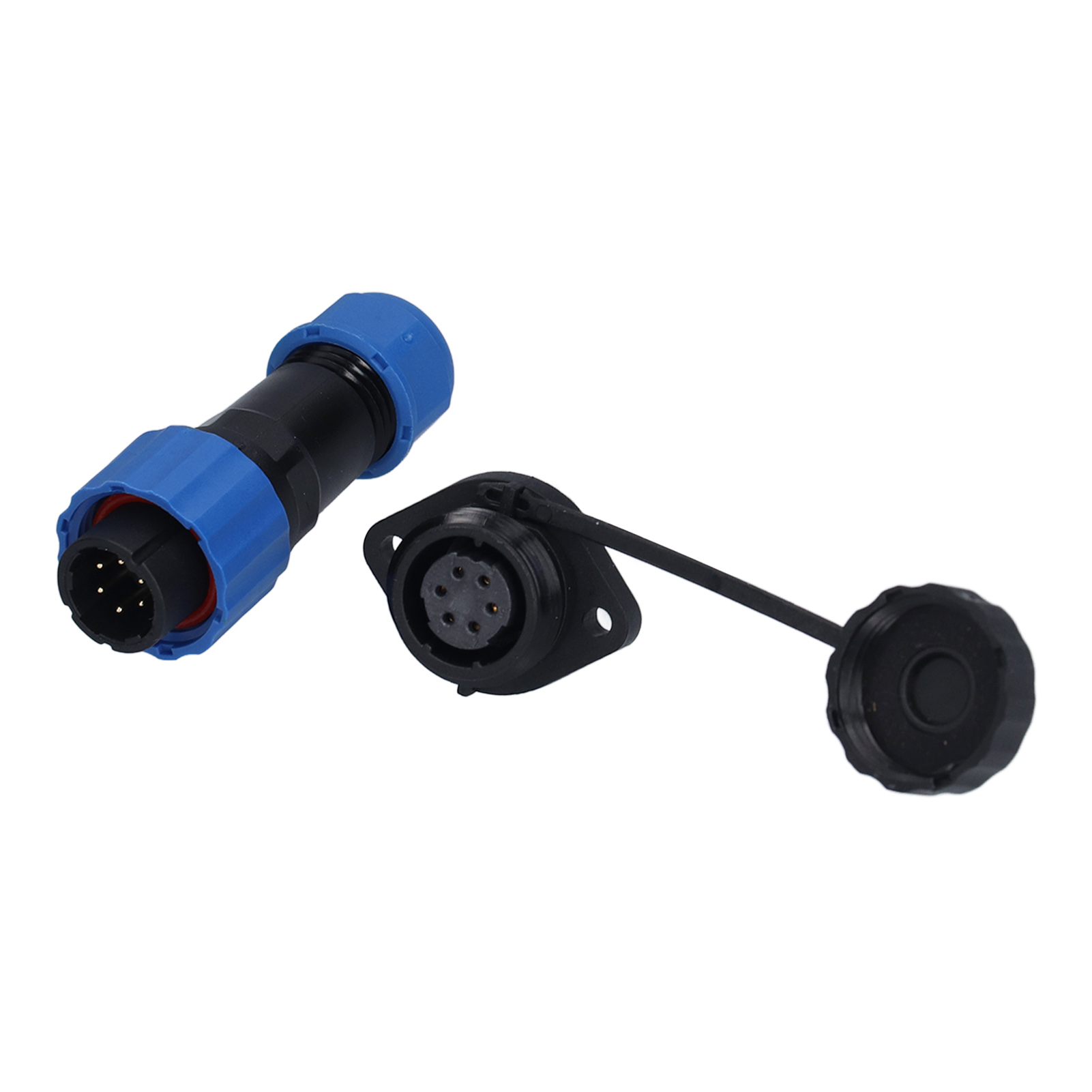 Ip68 Wasserdichter Luftfahrt-stecker (männlich/weiblich), 6 Pins, 250 V 5 A, Sp16 Flanschverbindung Für Anspruchsvolle Anwendungen.