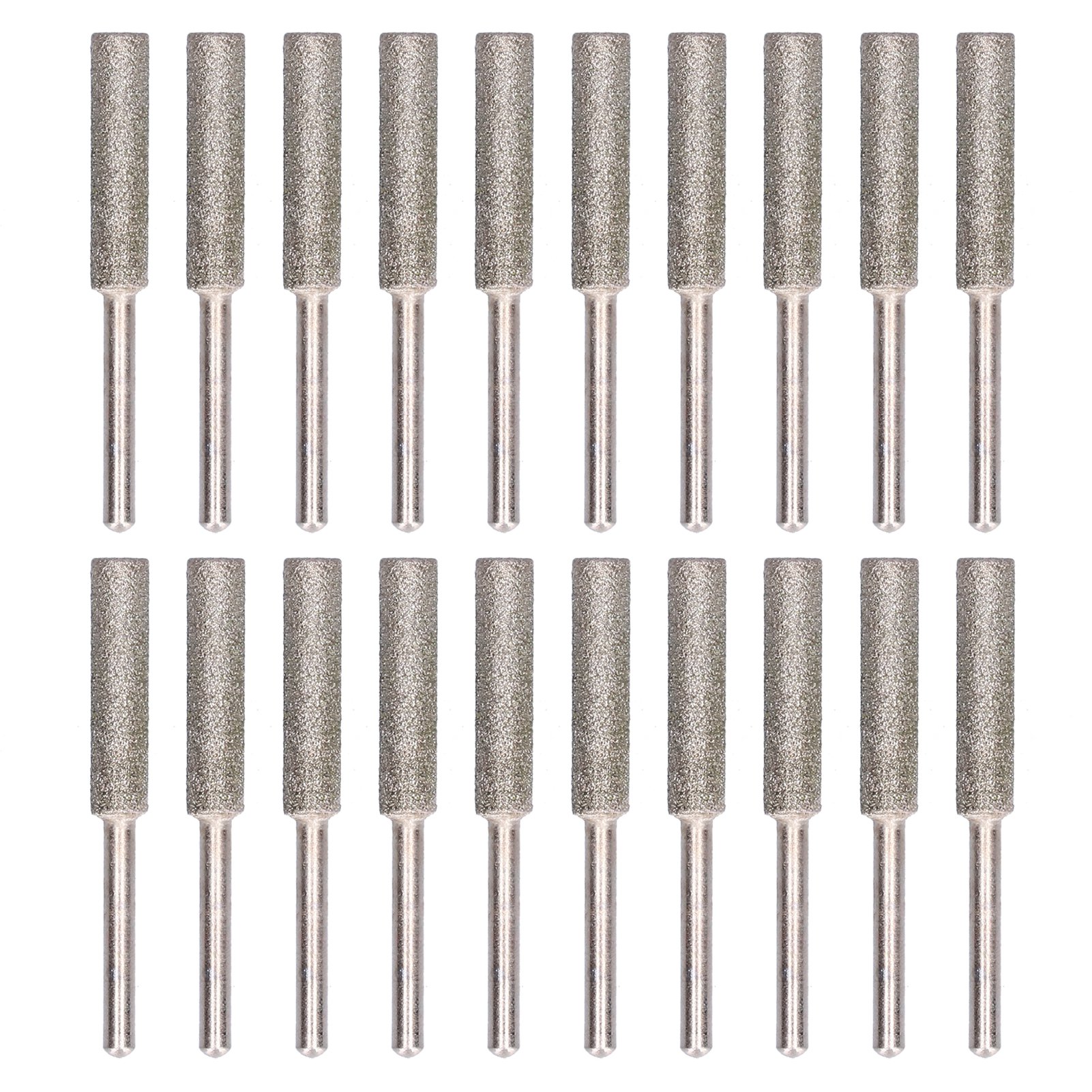 20-teiliges Kettensägenketten-schleifkopfset, Rotationsschärfwerkzeug Mit Feile, Silbernes Zubehörset, 5,5 Mm