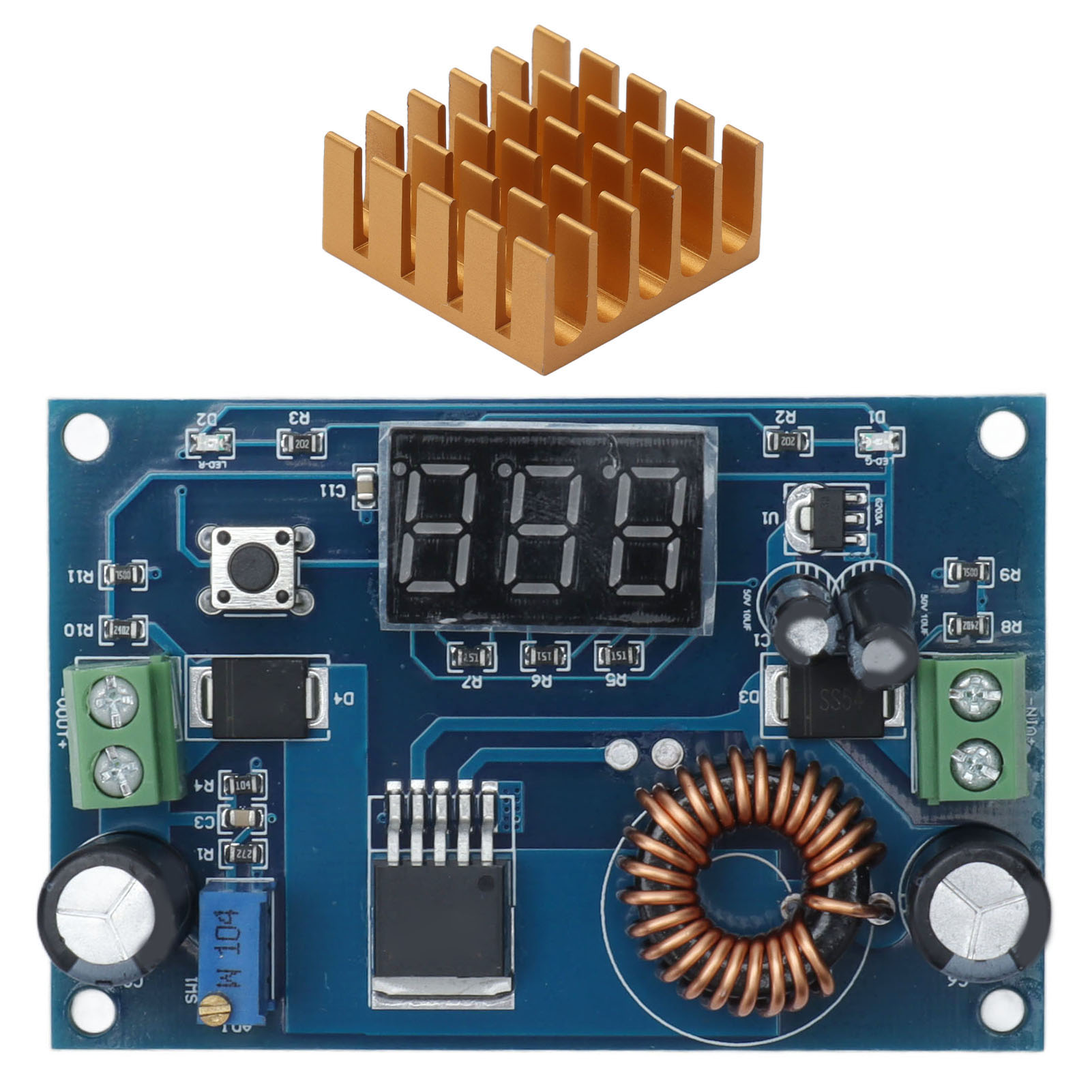 Xh-m41 Dc/dc-aufwärtswandlermodul, 4–35 V Auf 5–45 V, 5 A, Hohe Leistung, Digital Geregelt