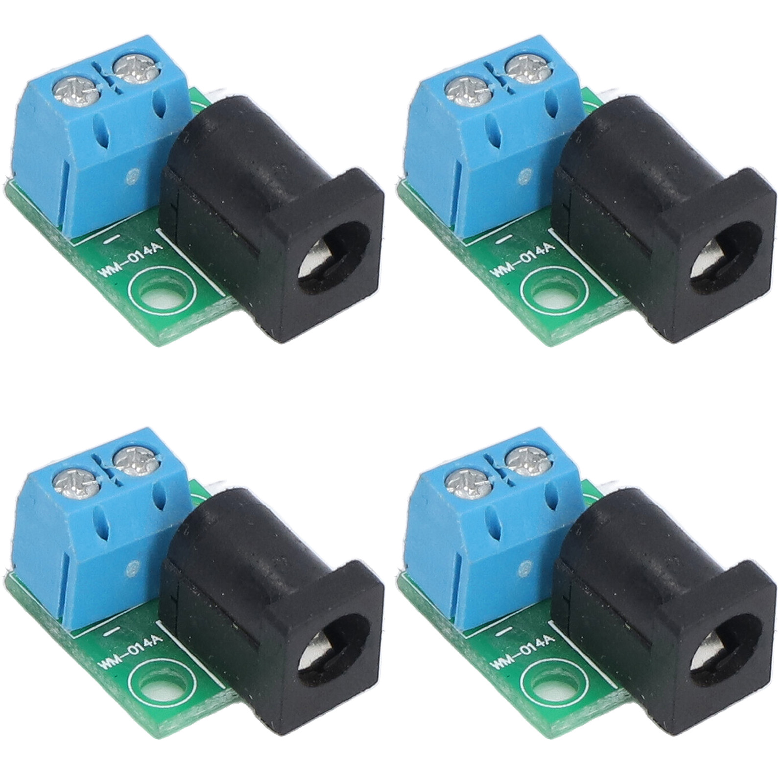 Stück Dc-stecker 5,5 X 2,1 Mm Auf 2-polig 5,08 Mm Netzteiladapterplatine Für 5,5 X 2,5 Mm Anschluss