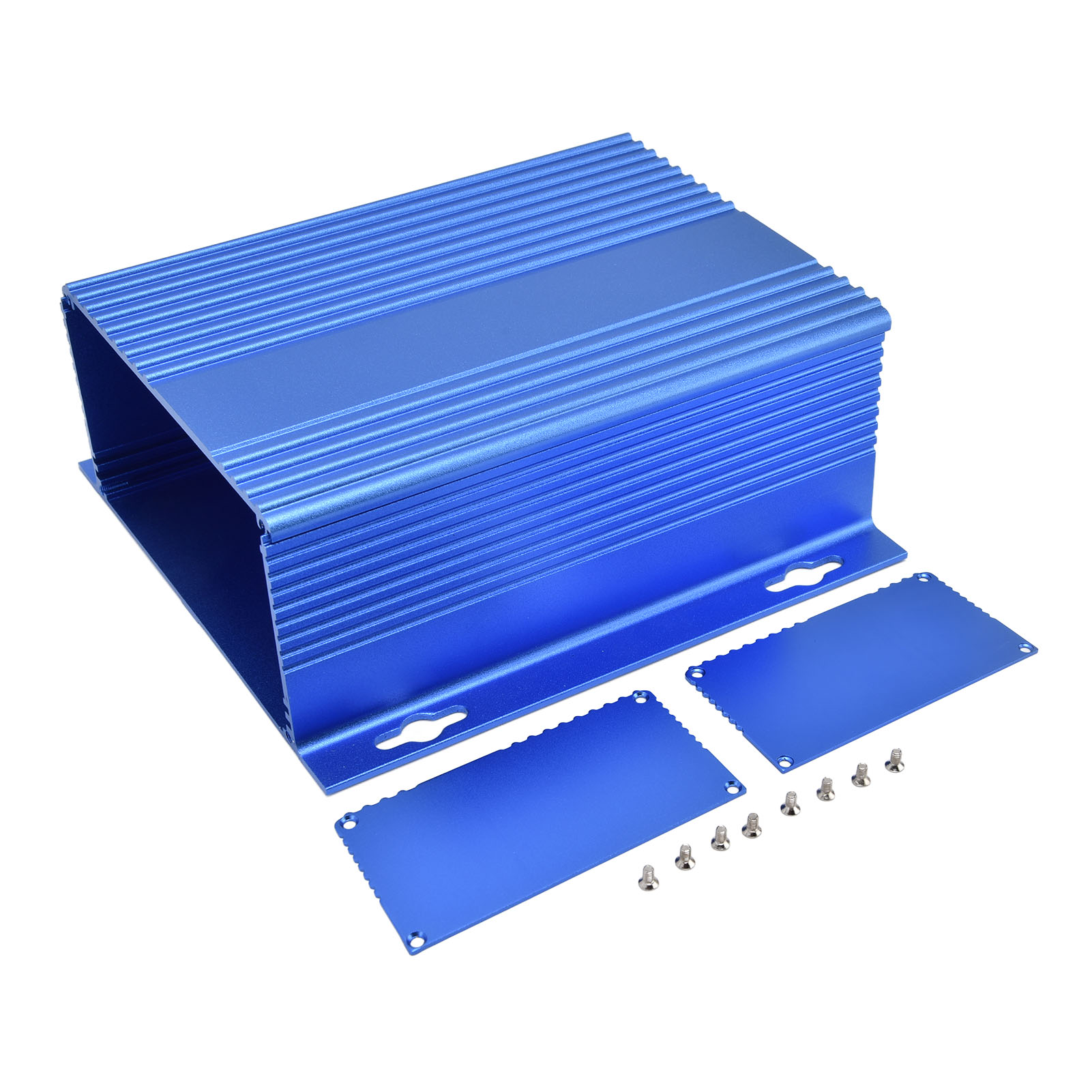 Elektrische Anschlussdose Aus Mattblauer Aluminiumlegierung, 61 X 147 X 155 Mm, Wasserdicht Und Langlebig