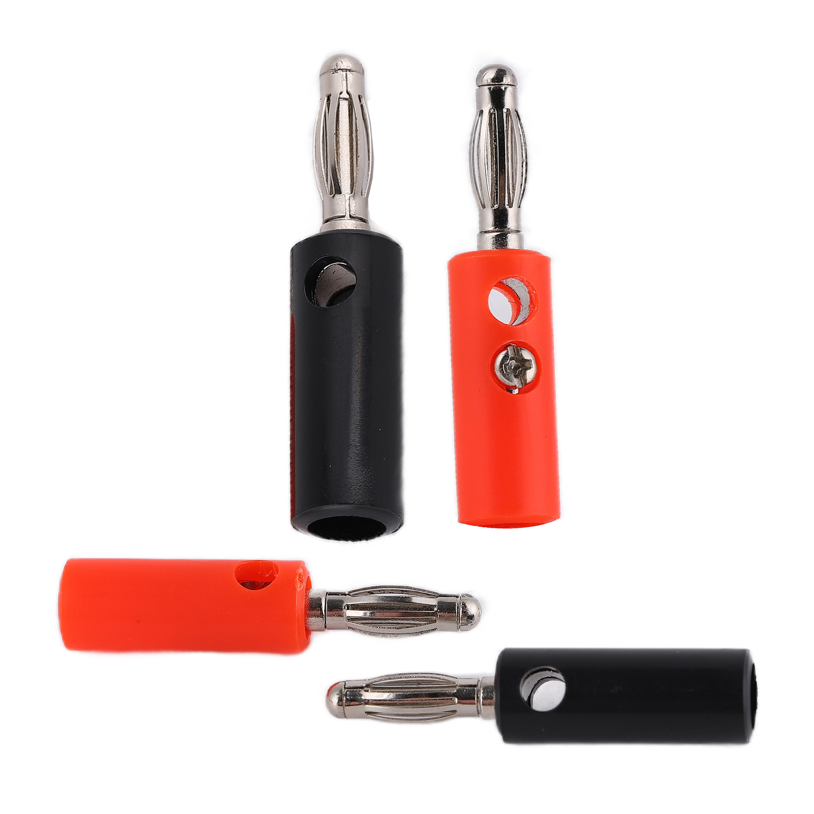 10 Stück U56 4-mm-bananenstecker Für Diy-kabel – Rot, Schwarz, Gelb/grün, Blau – Ideal Für Elektrische Prüfungen