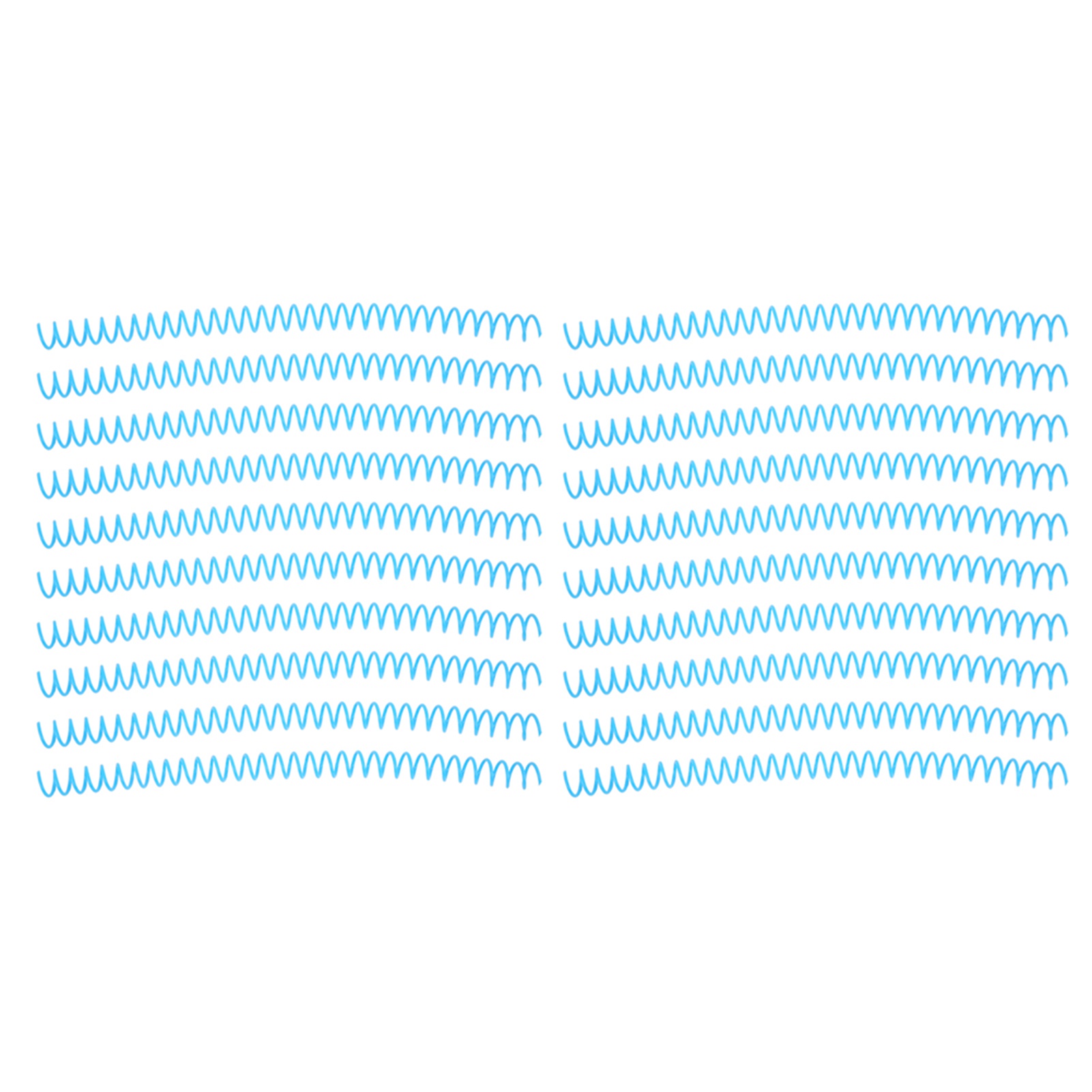 20-teiliges Spiralbindegerät Mit Großem Fassungsvermögen, 30-loch-ringkamm, 13 Mm Durchmesser, Blaues Set