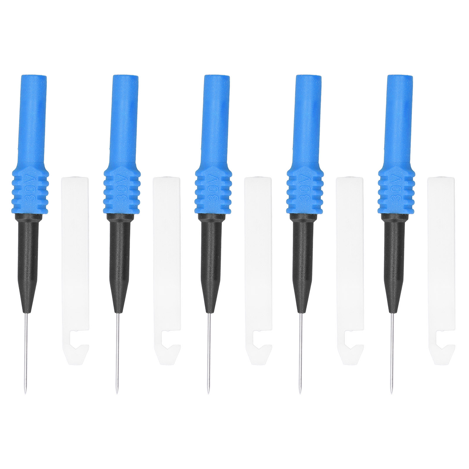 Stück 0,7-mm-prüfnadeln Mit Schutzhülle Für Multimeter – Messzubehör-set Blau