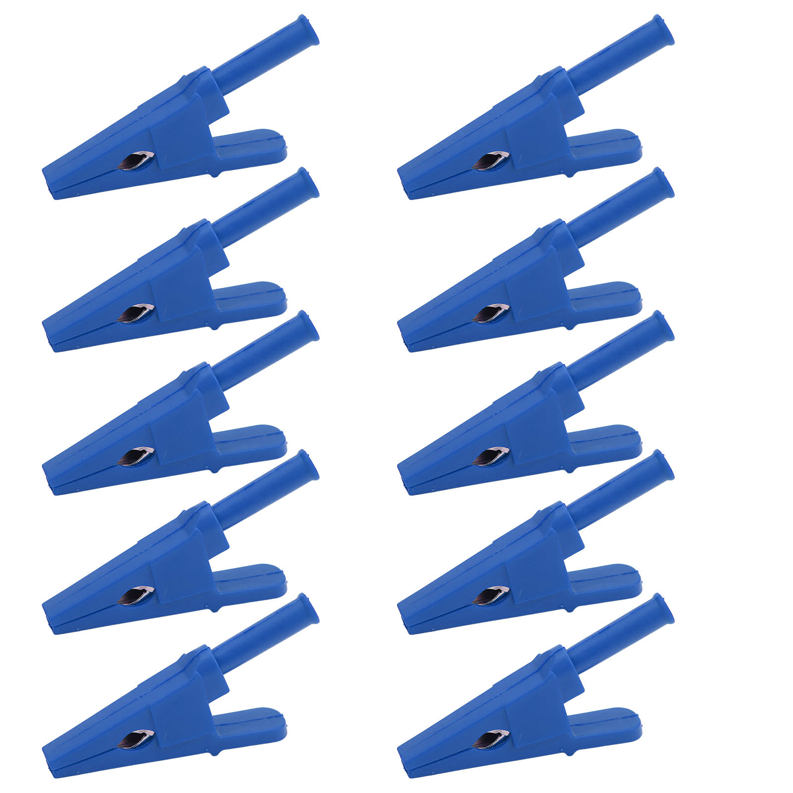10 Stück 20-mm-prüfklemmen, Hervorragende Leitfähigkeit, 4-mm-stecker Für Stromkreise – Blau