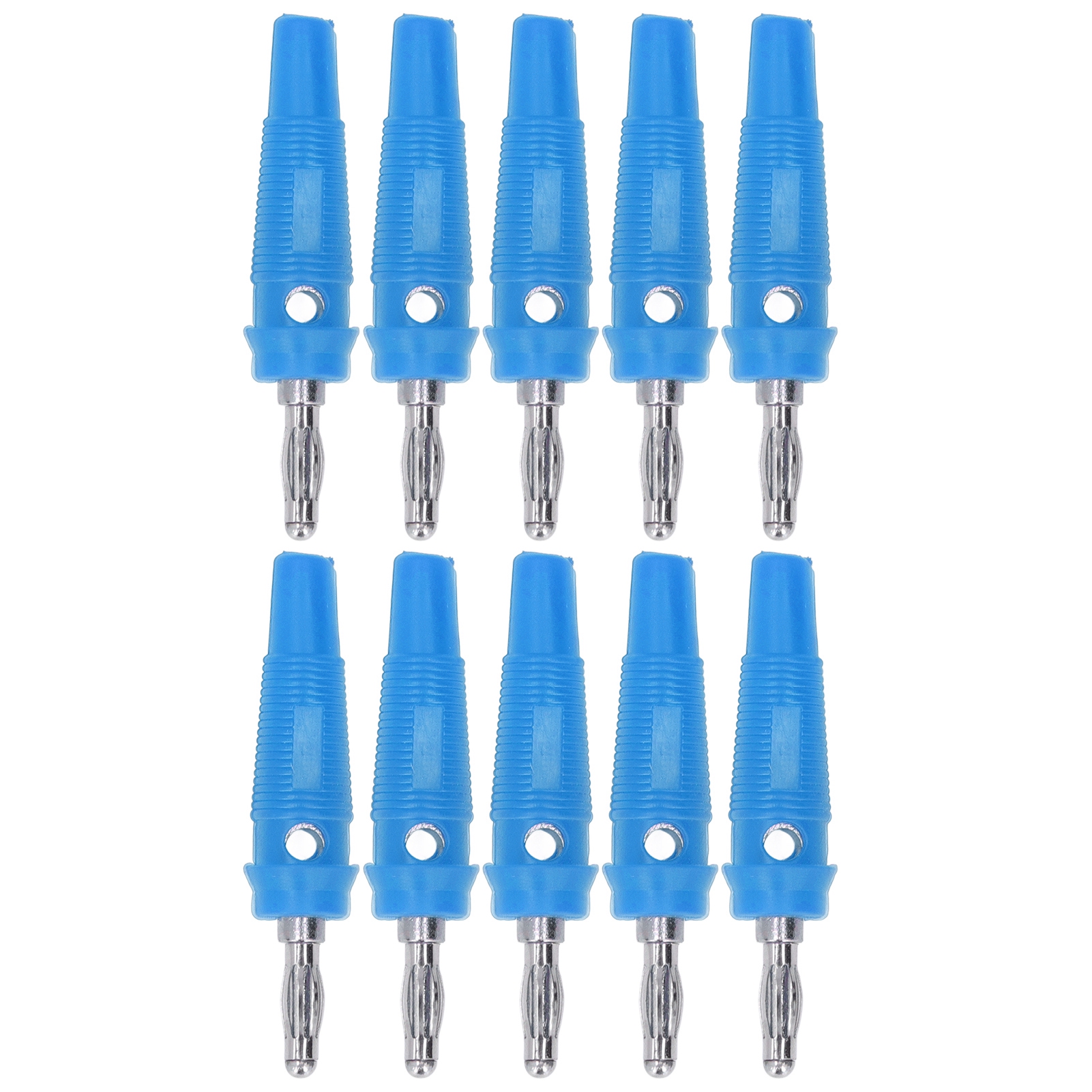 10 Stück 4-mm-bananenstecker Für Schweißgeräte, Ladegeräte, Generatoren, Blau