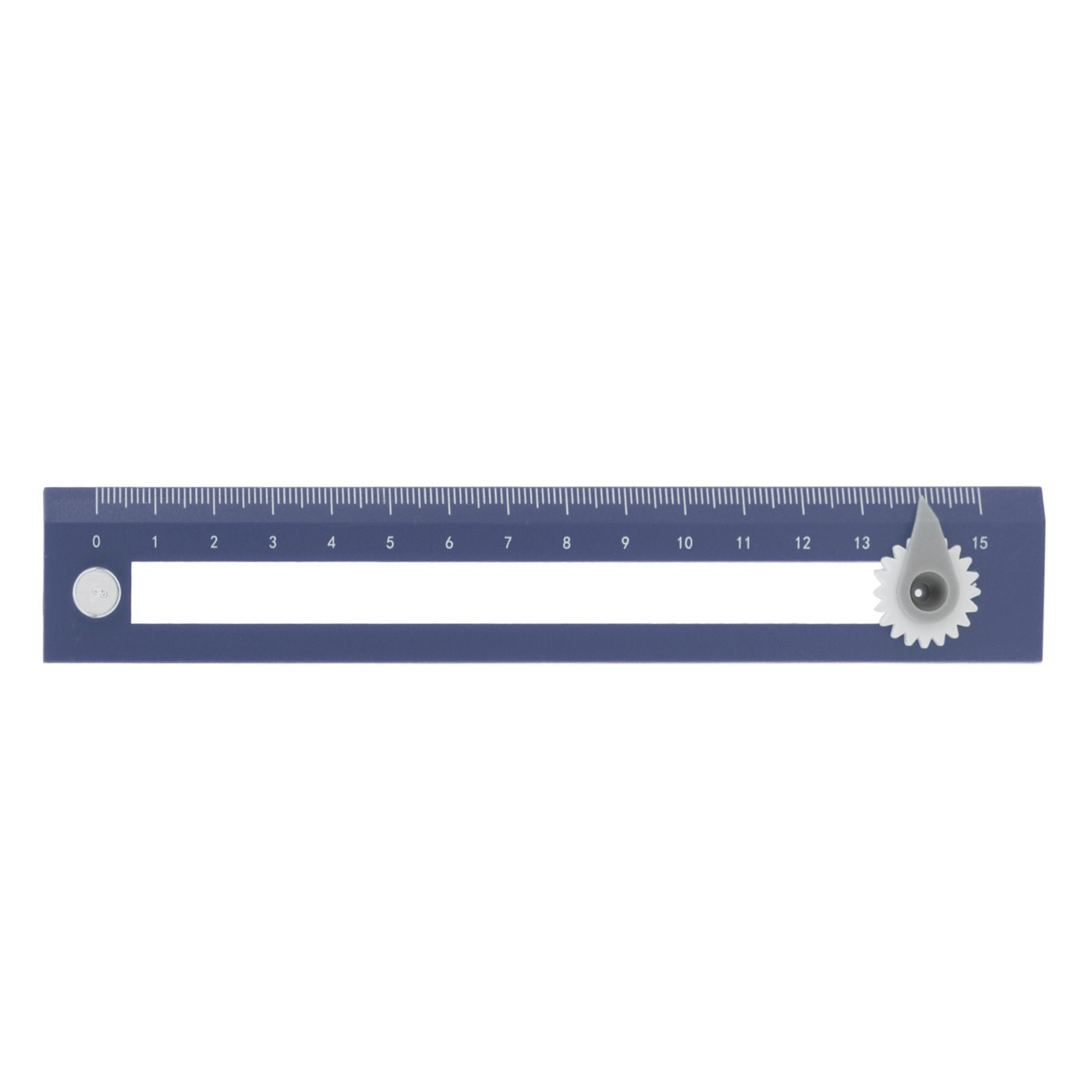 Hochpräziser 2-in-1-zirkel Und Lineal Für Schüler, Zeichen- Und Geometriewerkzeug, Blau