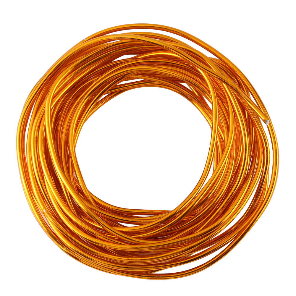 Mm Gold-aluminiumdraht Für Die Schmuckherstellung – 5 M Rolle – Diy-bastelzubehör