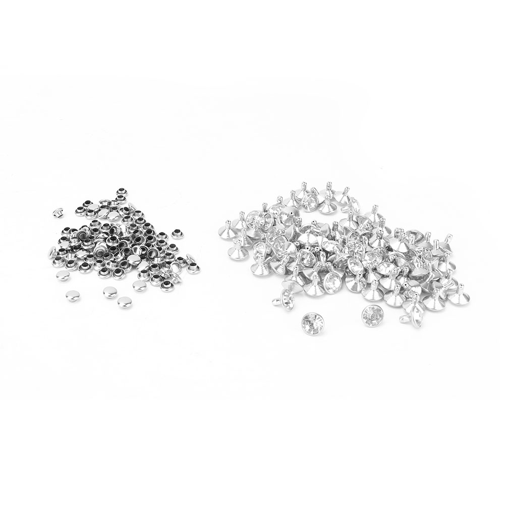 12 Mm Schnellnieten Mit Strassbesatz Für Diy-lederbastelarbeiten