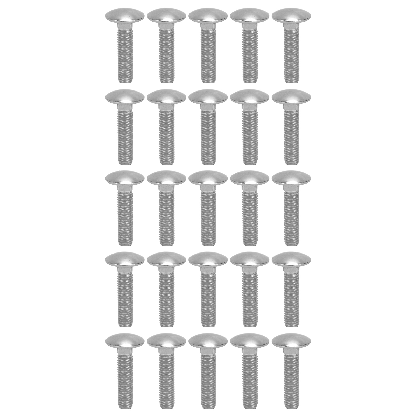 30 Vierkantschrauben M8x1,25, Edelstahl A2, Grobgewinde, Din 603, 35 Mm – 30er-packung