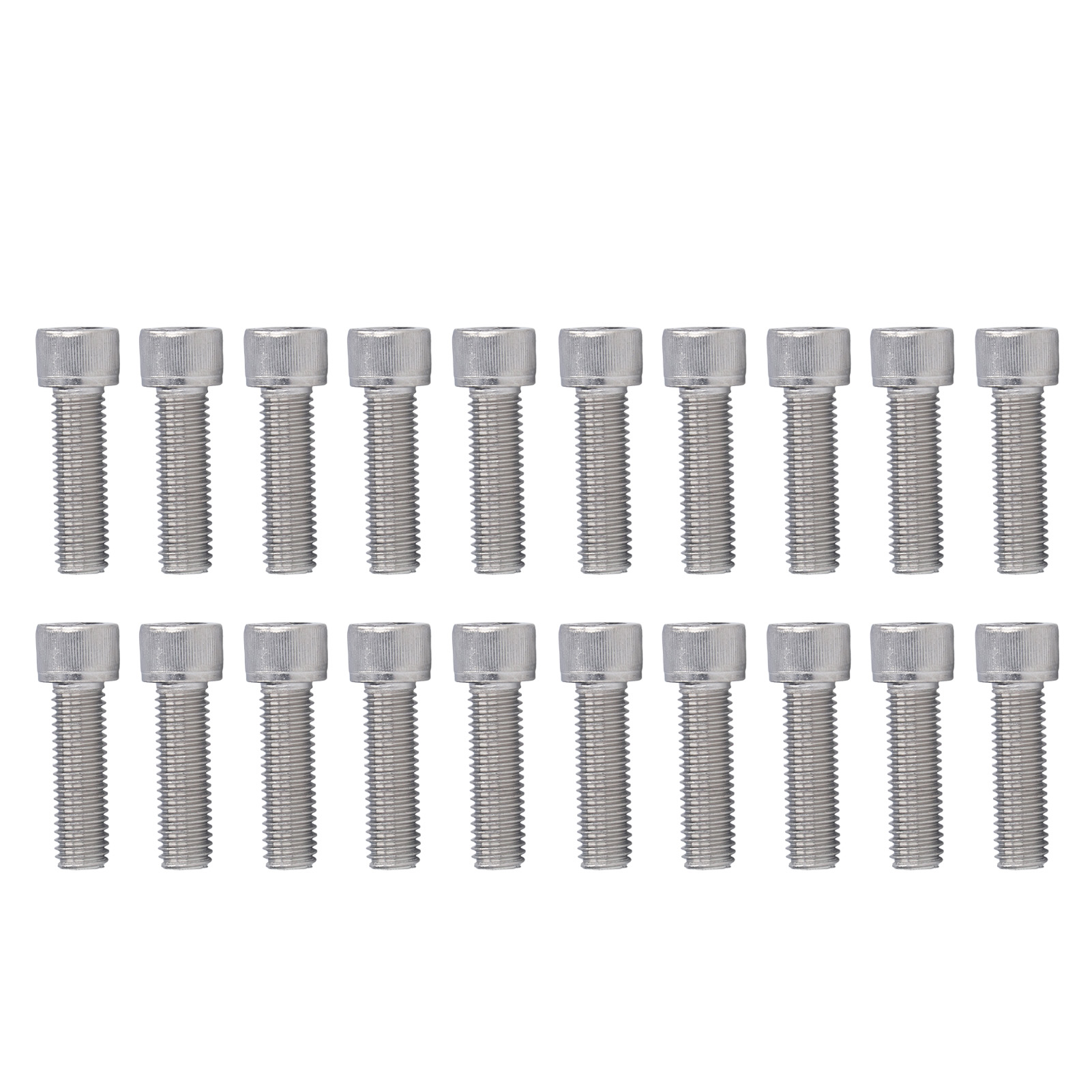 20 Edelstahl-zylinderschrauben A2-70 Mit Innensechskant M12x1,75x45mm – Grobgewinde – Din 912 – 20er-packung