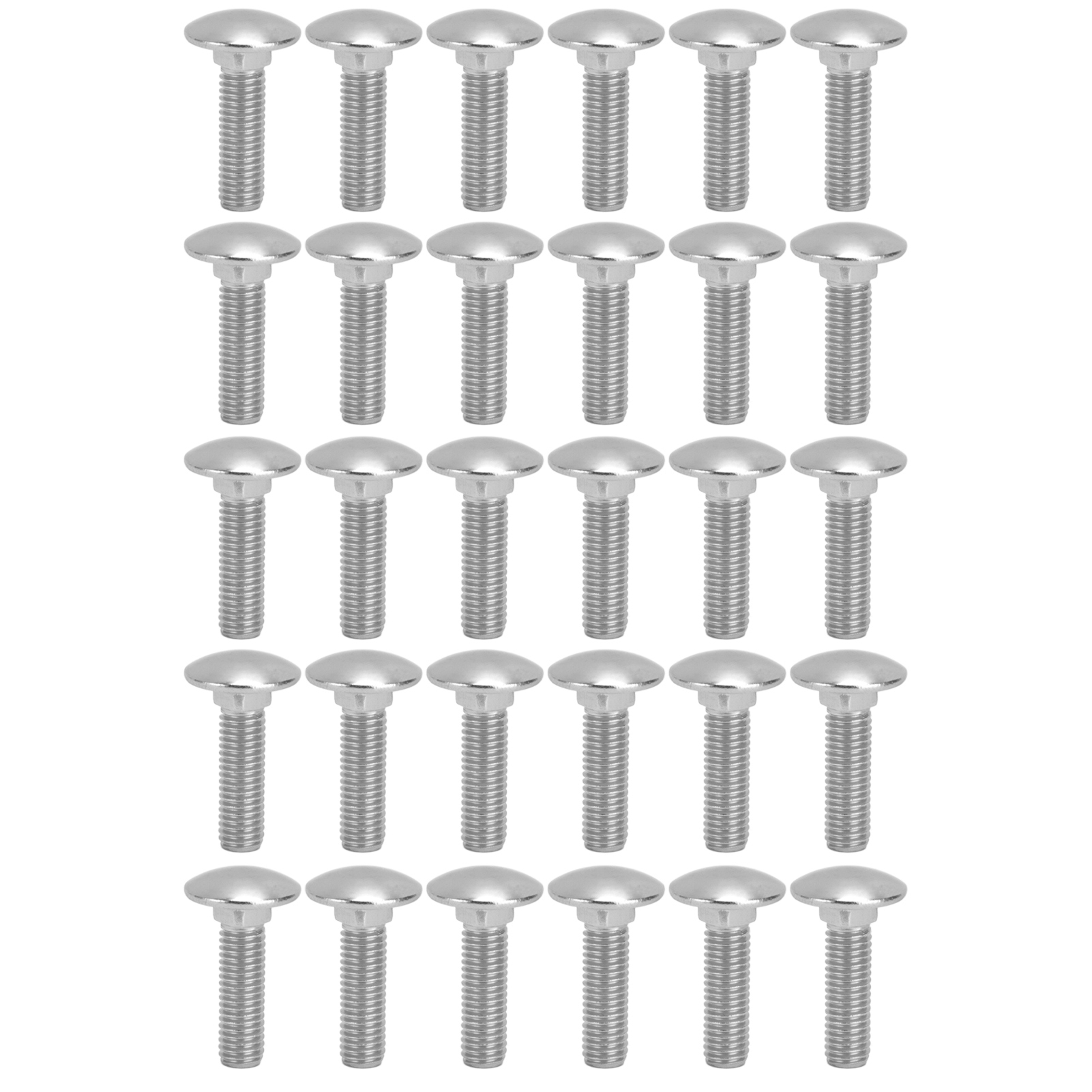 30 Vierkantschrauben M8x1,25, Edelstahl A2, 30 Stück, Grobgewinde, Din 603, M8x30 Gehäuseschraube