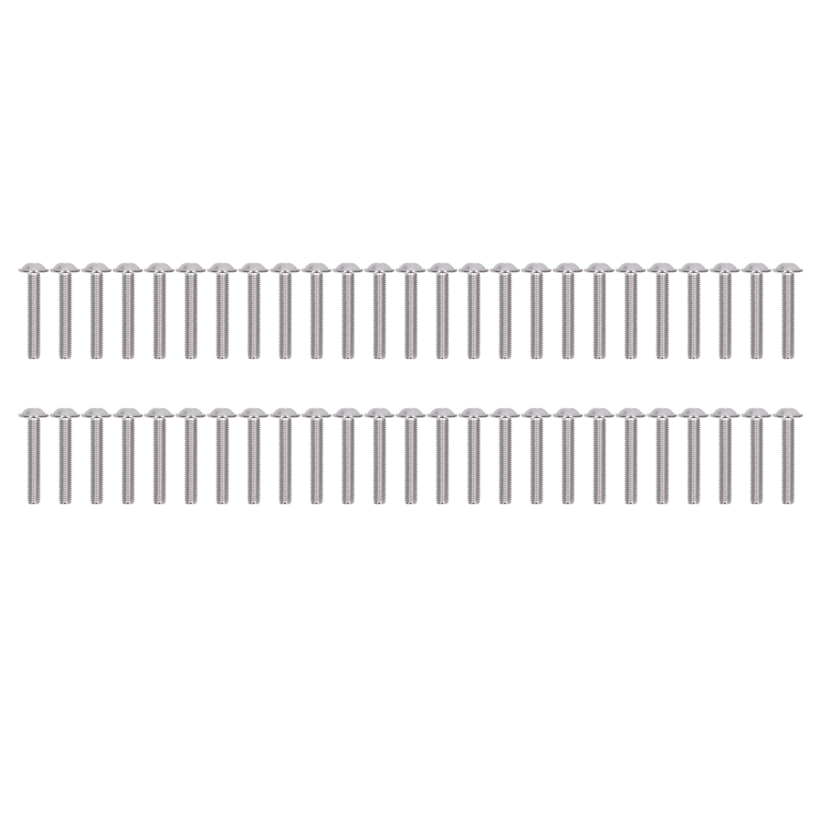 50 Edelstahl-linsenkopfschrauben A2-70, M8 X 50 Mm Innensechskantschrauben-set - 50 Stück