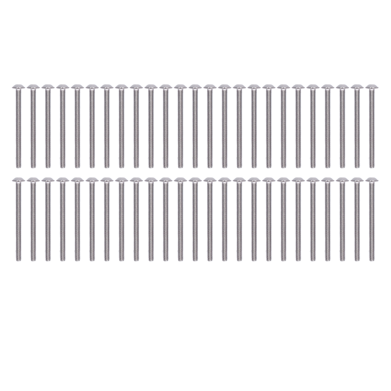50 Edelstahl-a2-70-linsenkopfschrauben, M3x40mm Innensechskantschrauben-set (50 Stück)