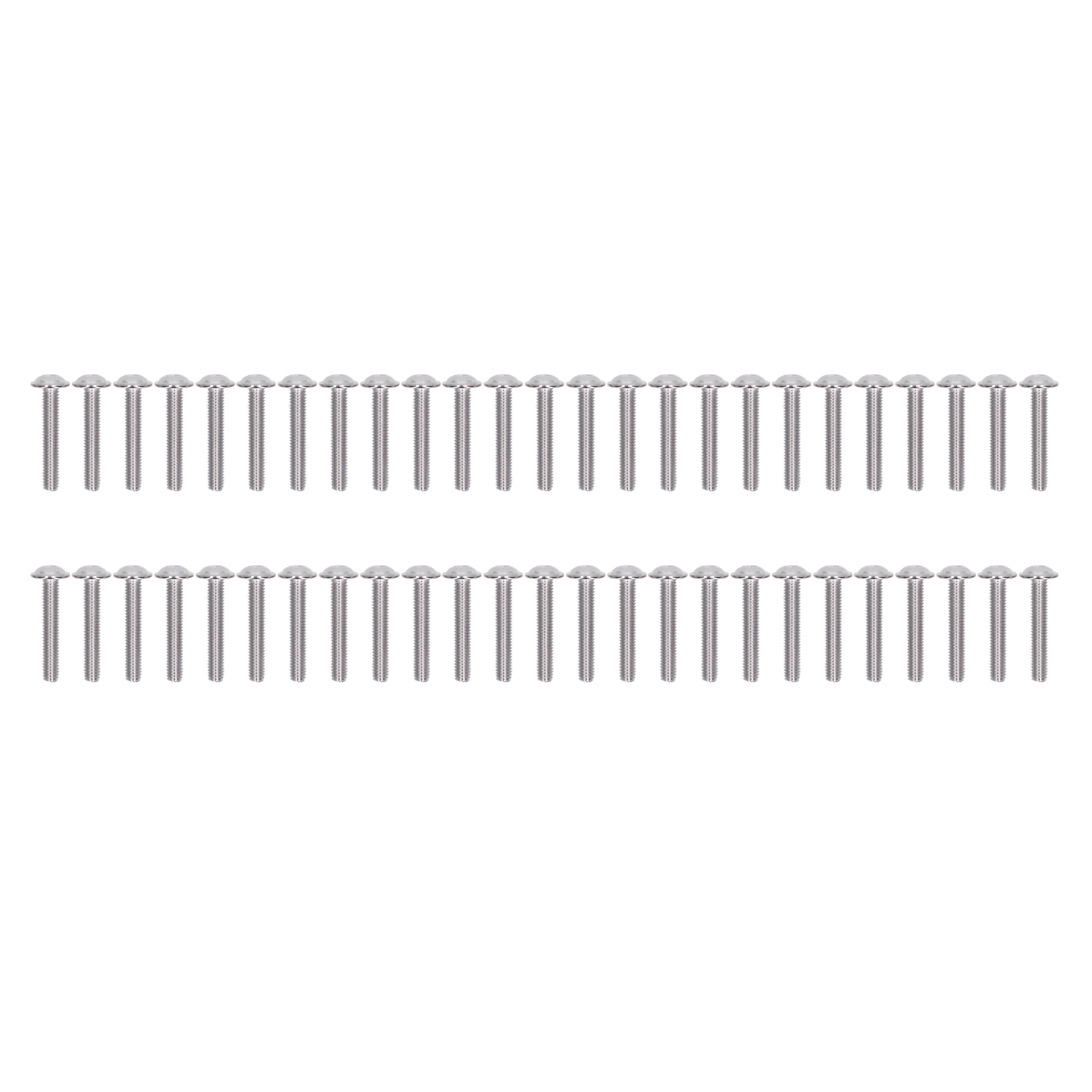 50 Edelstahl-linsenkopfschrauben A2-70 M6x35 Mm – Innensechskantschrauben-set