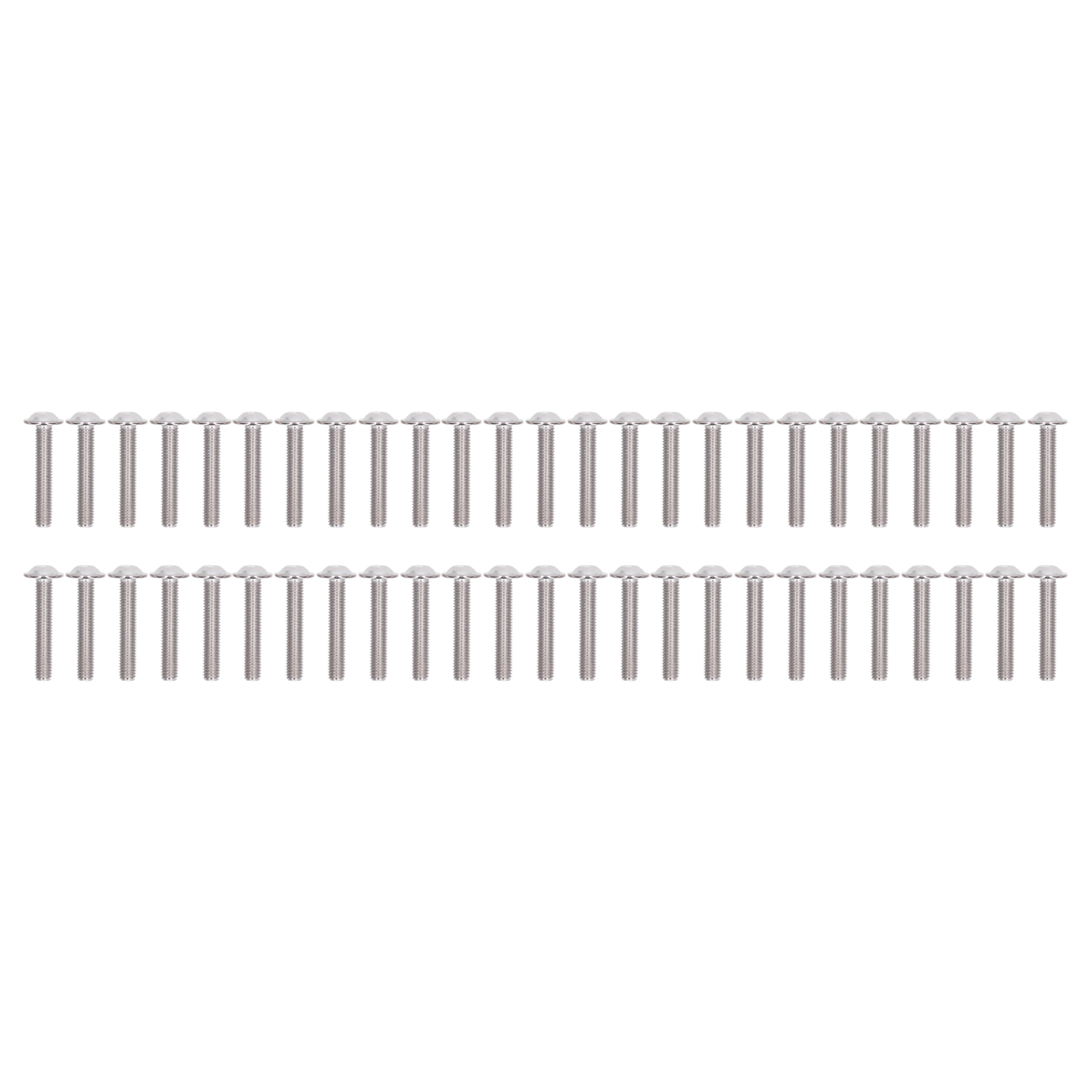 50 Edelstahl-flanschschrauben A2-70 Mit Linsenkopf, M8x45mm Innensechskantschrauben-set