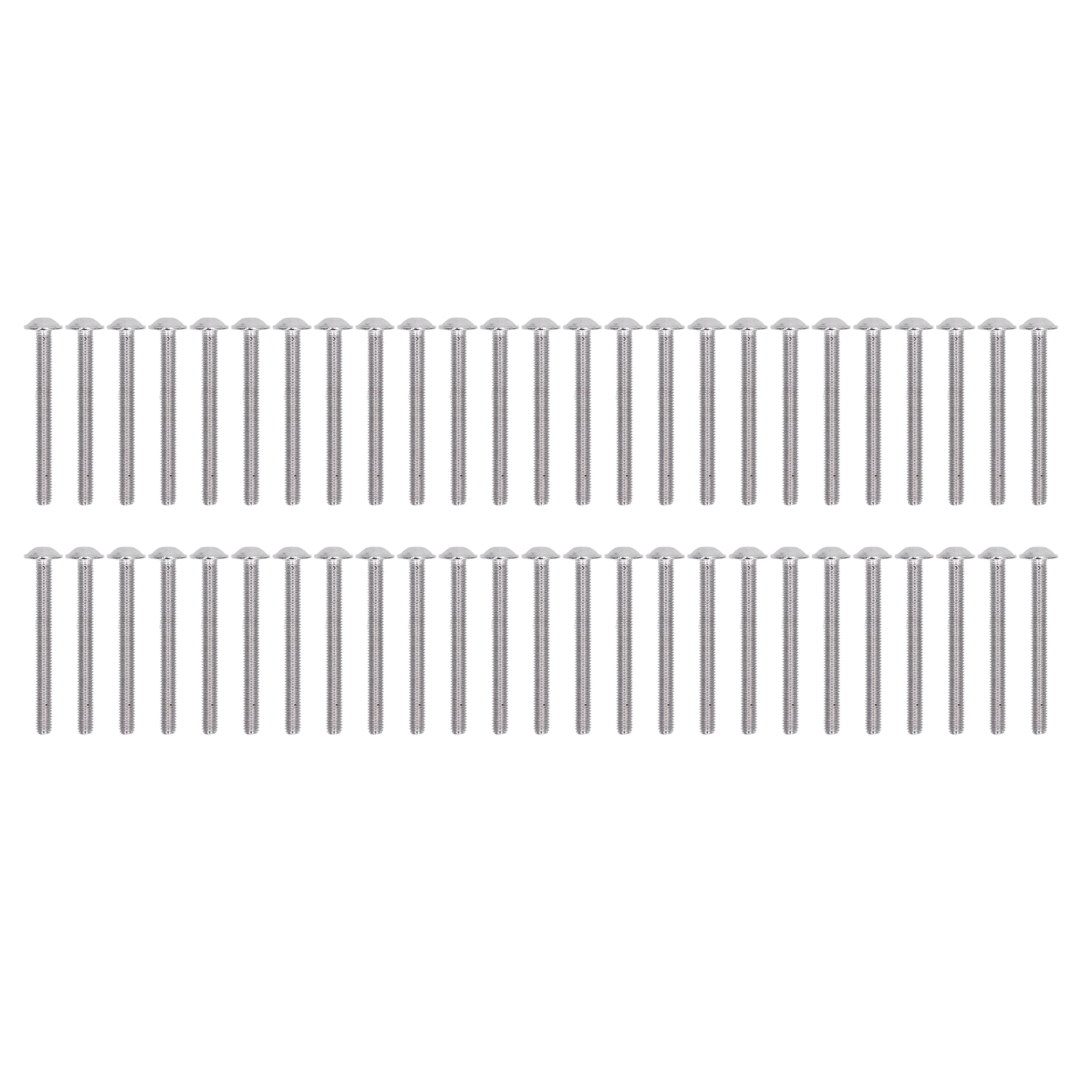 50 Edelstahl-linsenkopfschrauben A2-70 M5x50mm - 50er-packung Zum Befestigen
